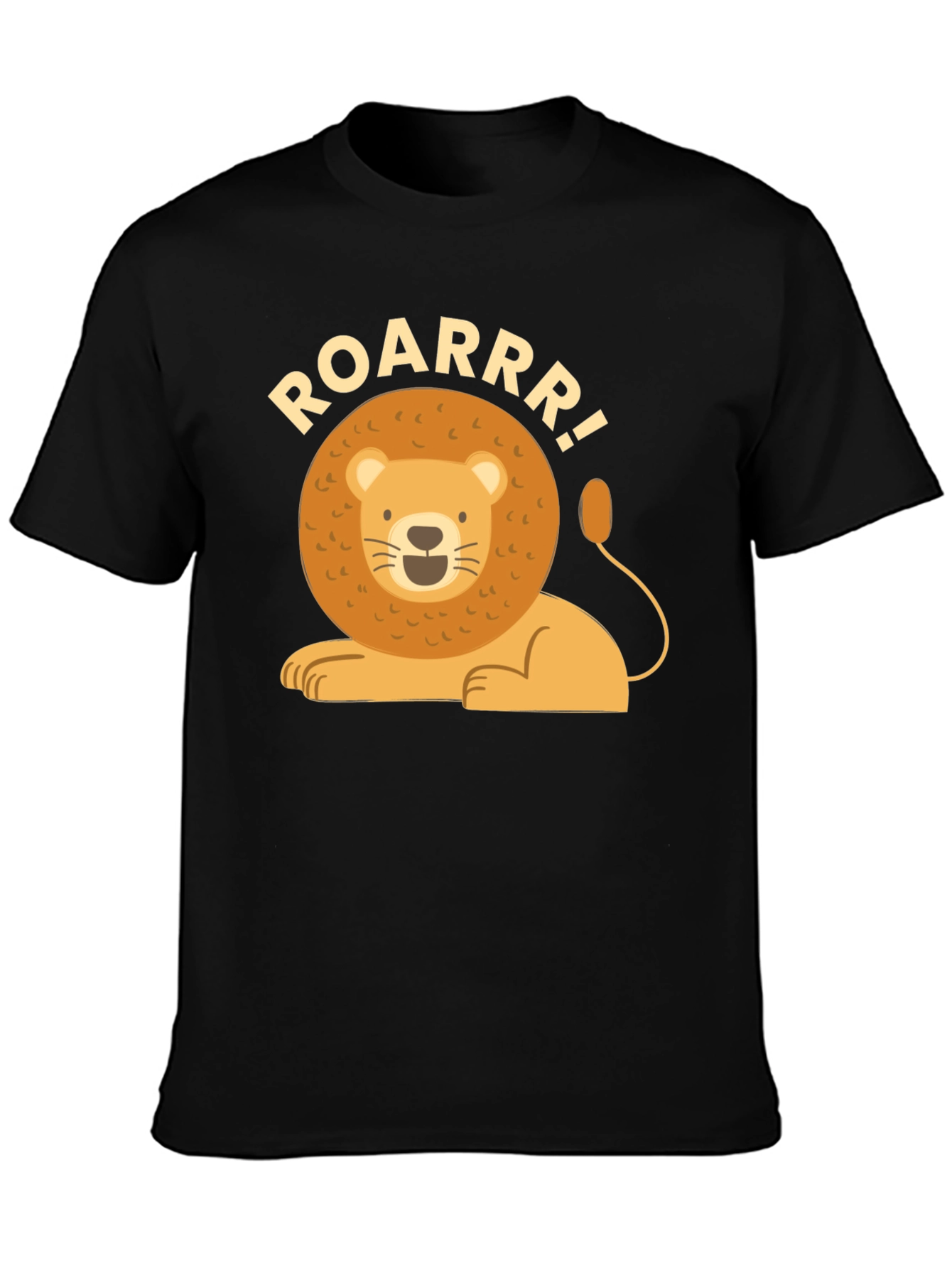 Lion Roar Graphic T-Shirt - Mens Black Tee