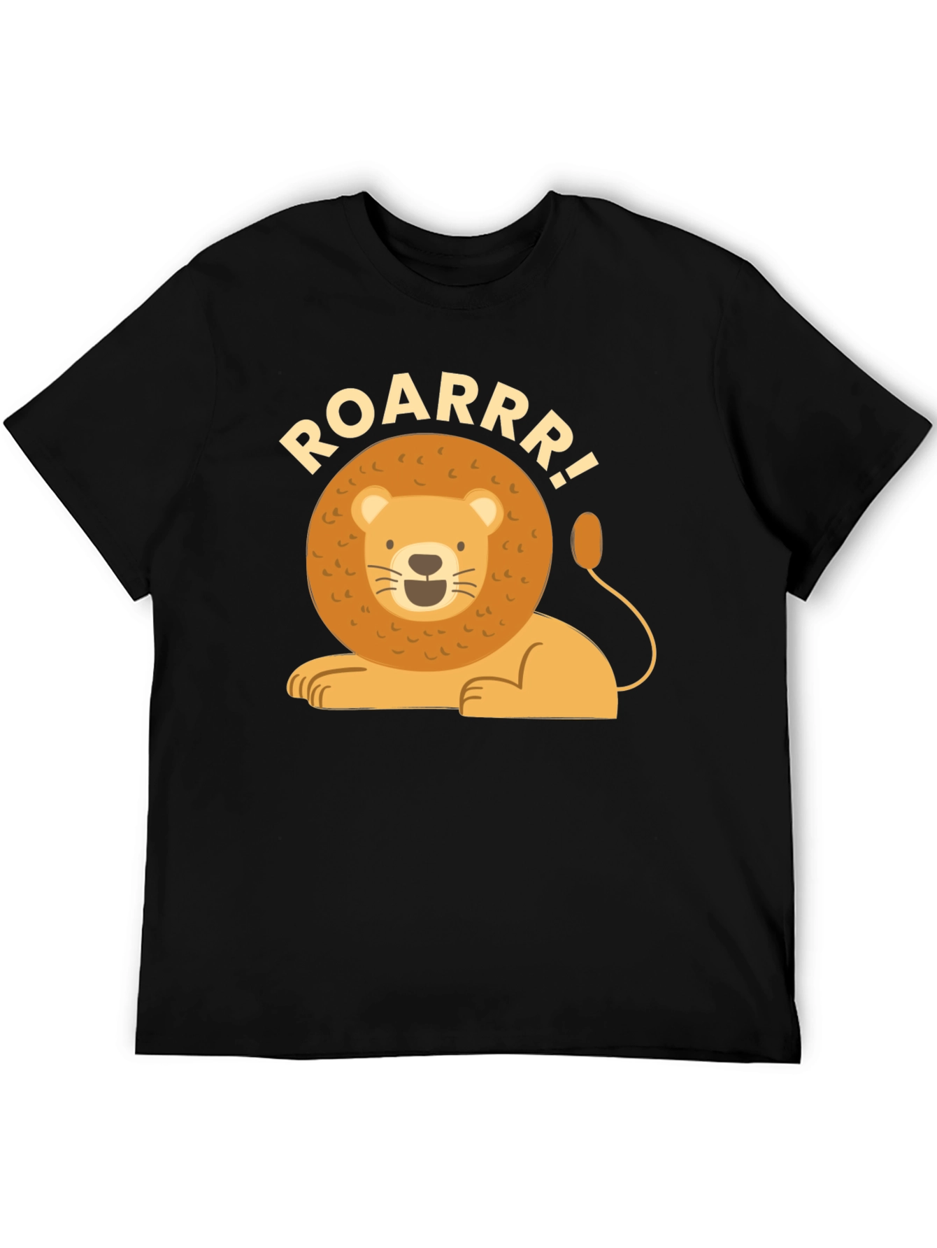 Lion Roar Graphic T-Shirt - Mens Black Tee