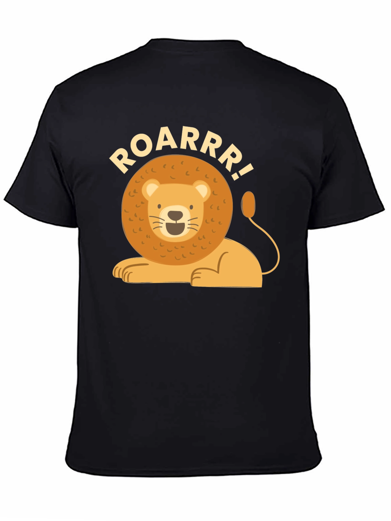 Lion Roar Graphic T-Shirt - Mens Black Tee