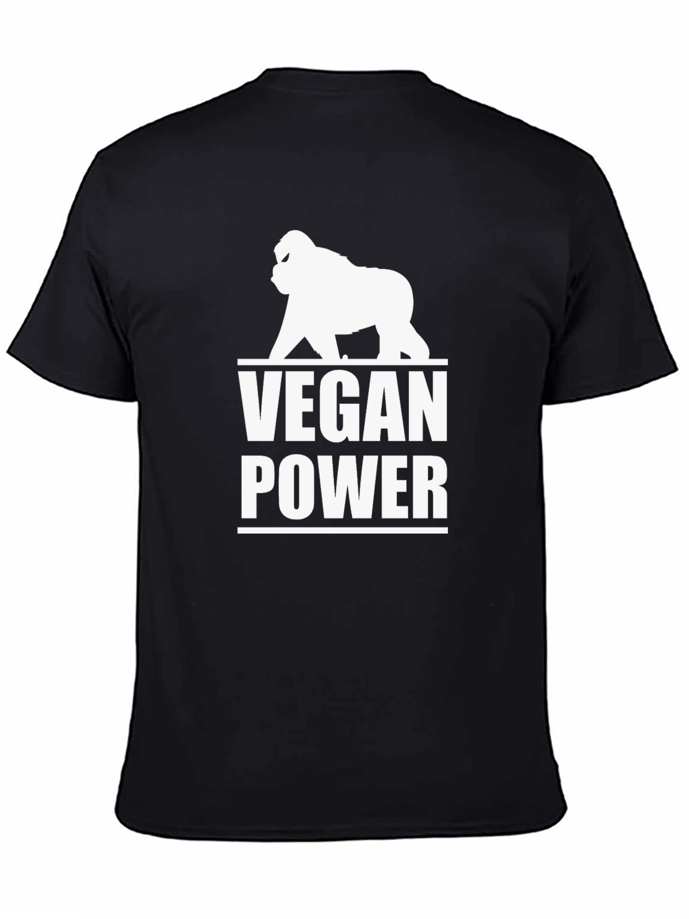 Vegan Power Gorilla Graphic T-Shirt
