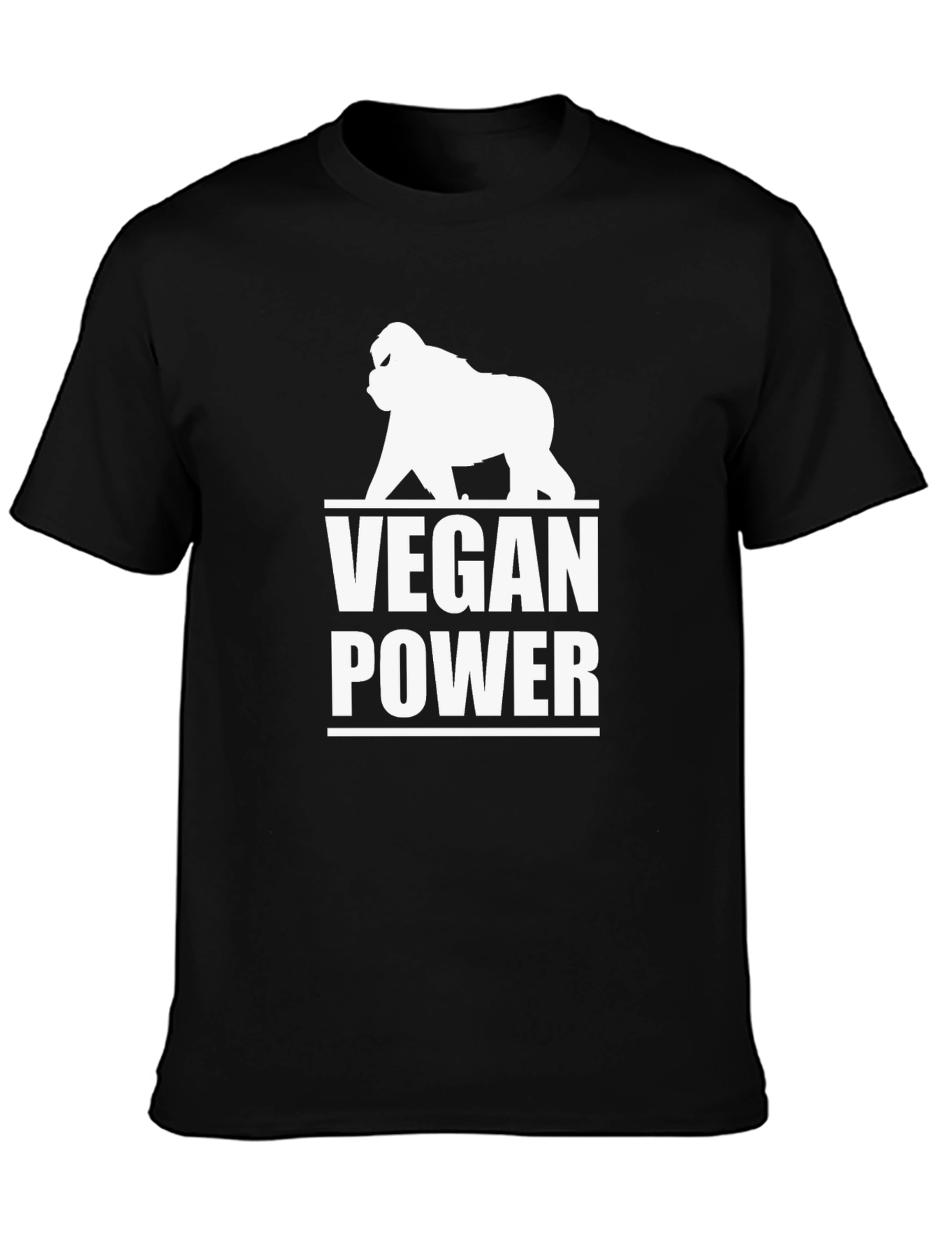 Vegan Power Gorilla Graphic T-Shirt