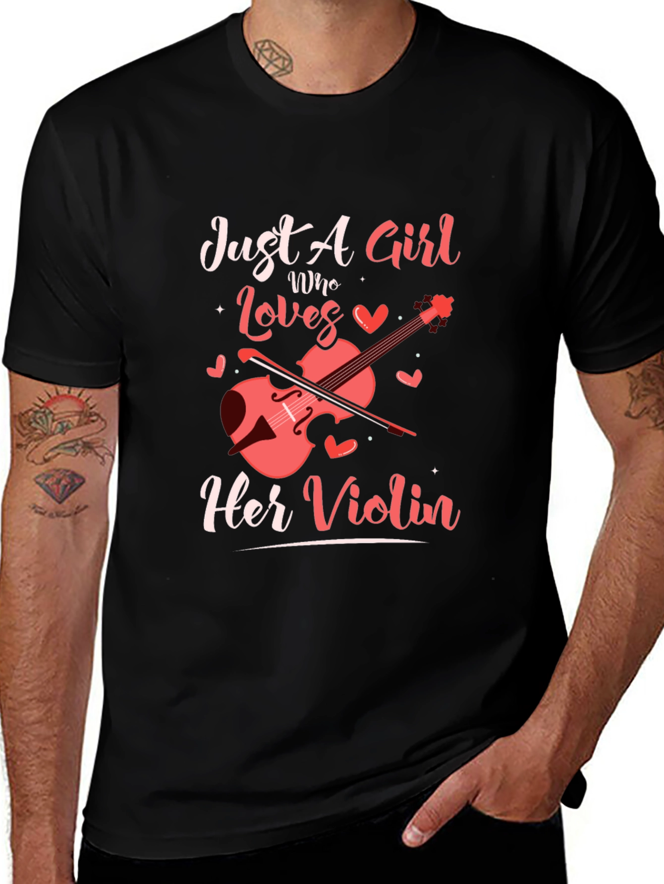 Just A Girl Who Loves Her Violin T-Shirt