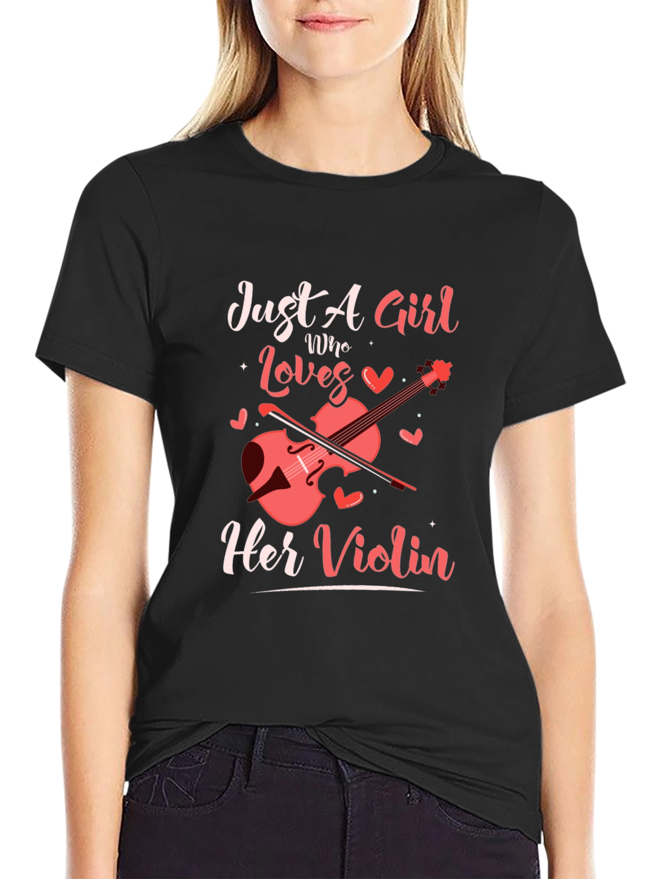 Just A Girl Who Loves Her Violin T-Shirt