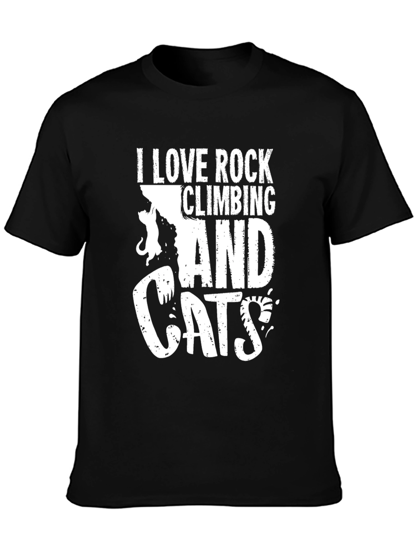 Rock Climbing and Cats Graphic Tee