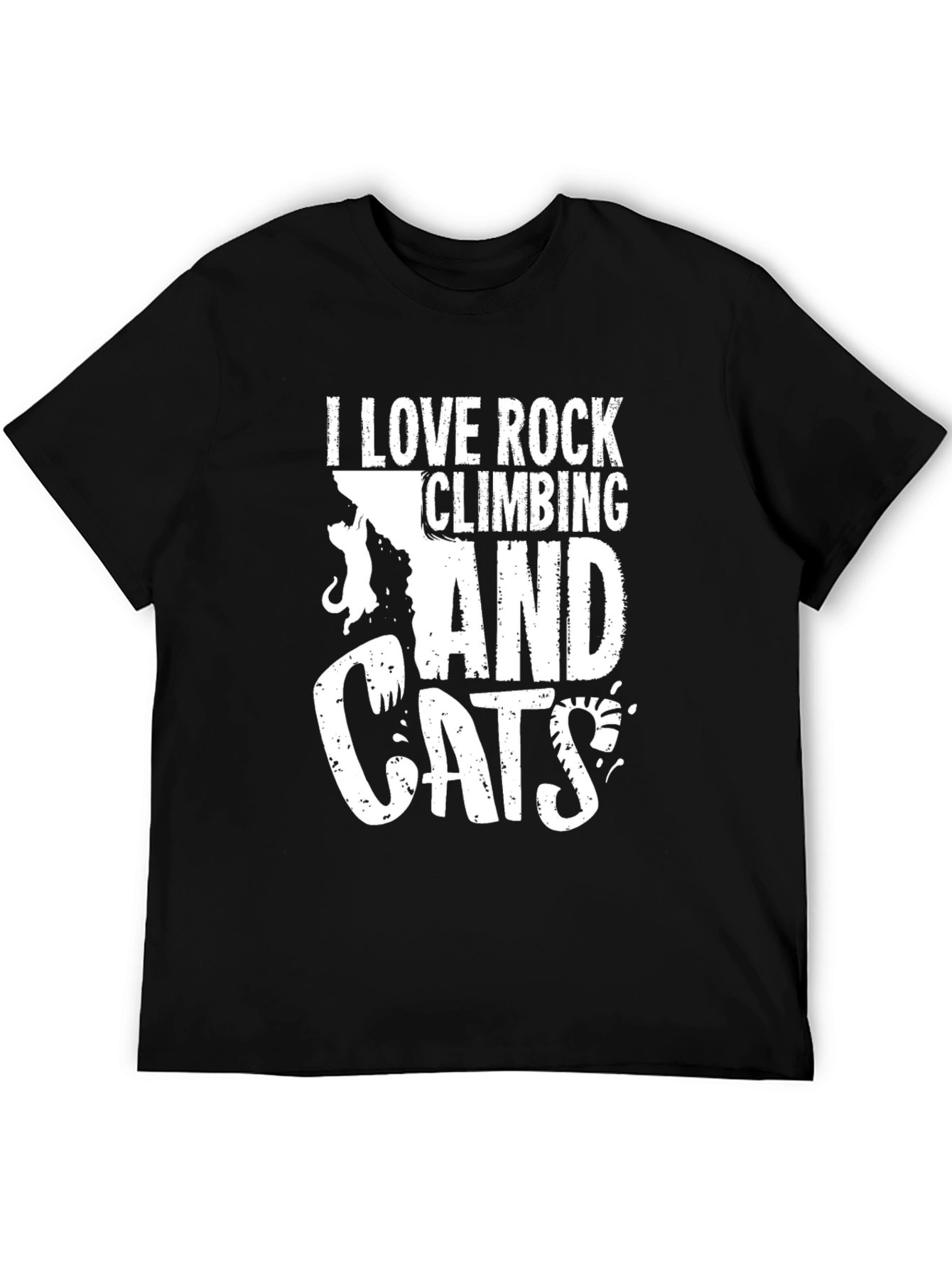 Rock Climbing and Cats Graphic Tee