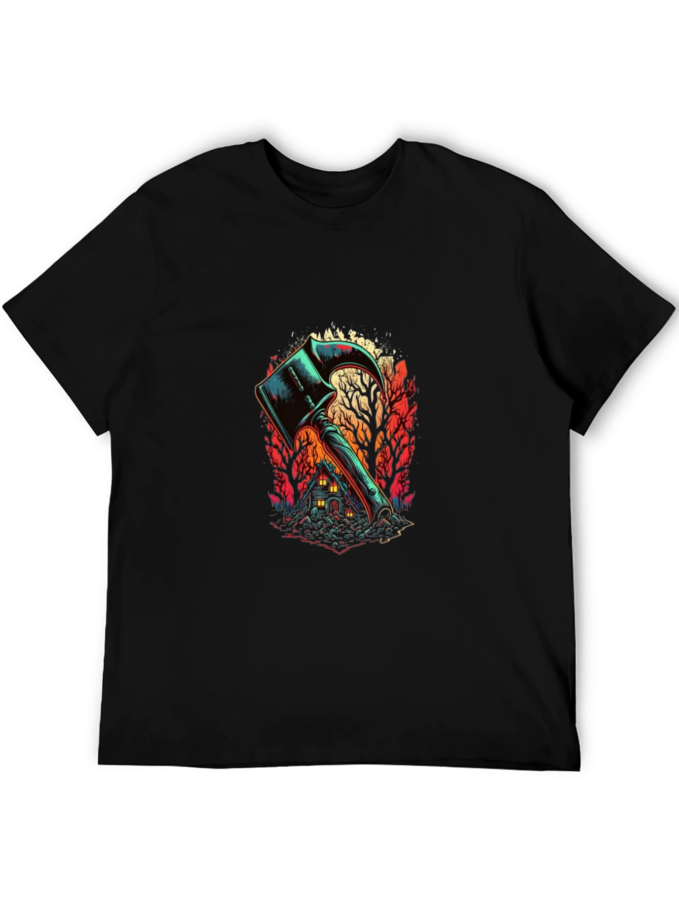 Axe House Graphic Tee - Spooky Season T-Shirt