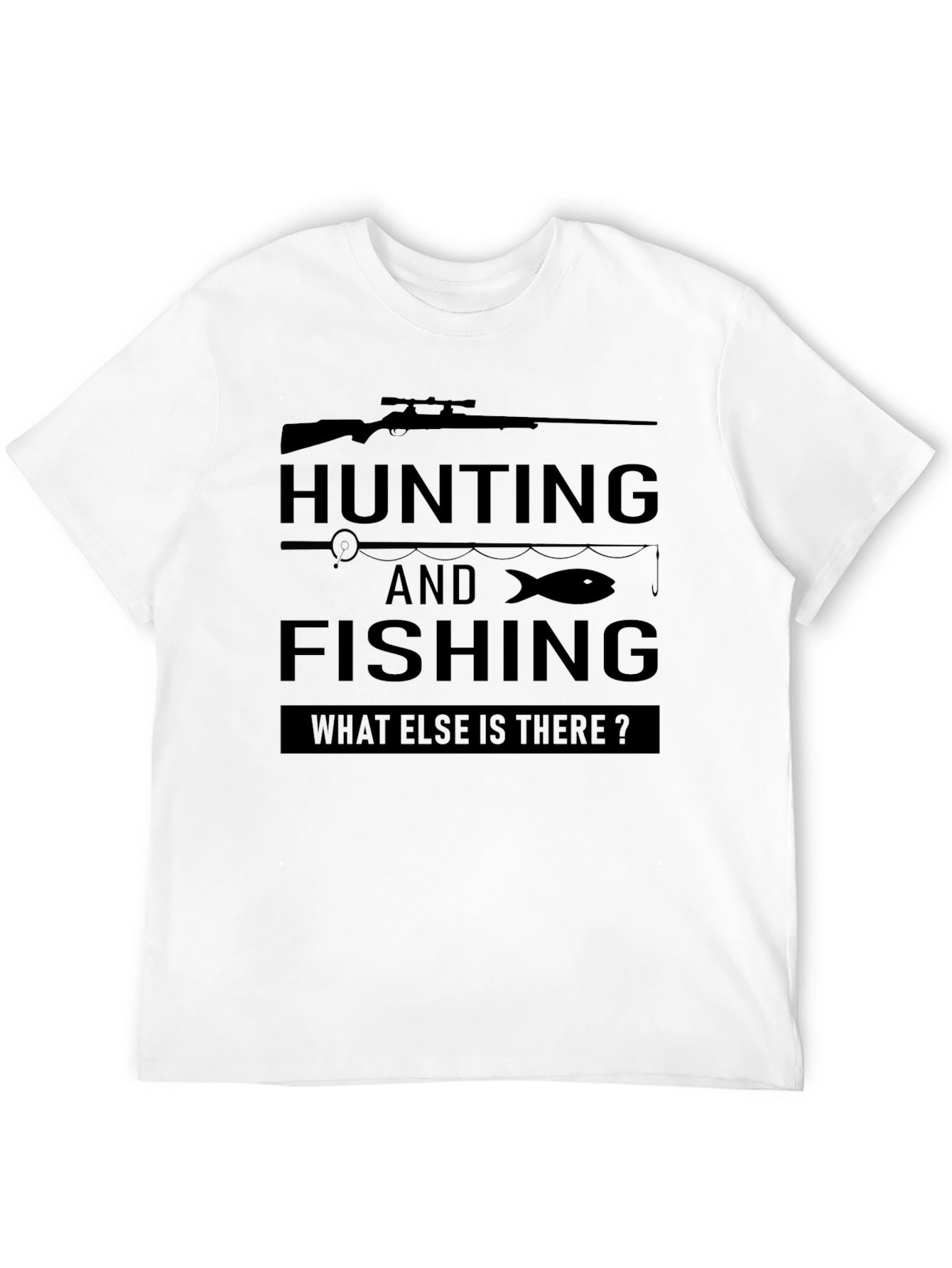 Hunting and Fishing Graphic T-Shirt