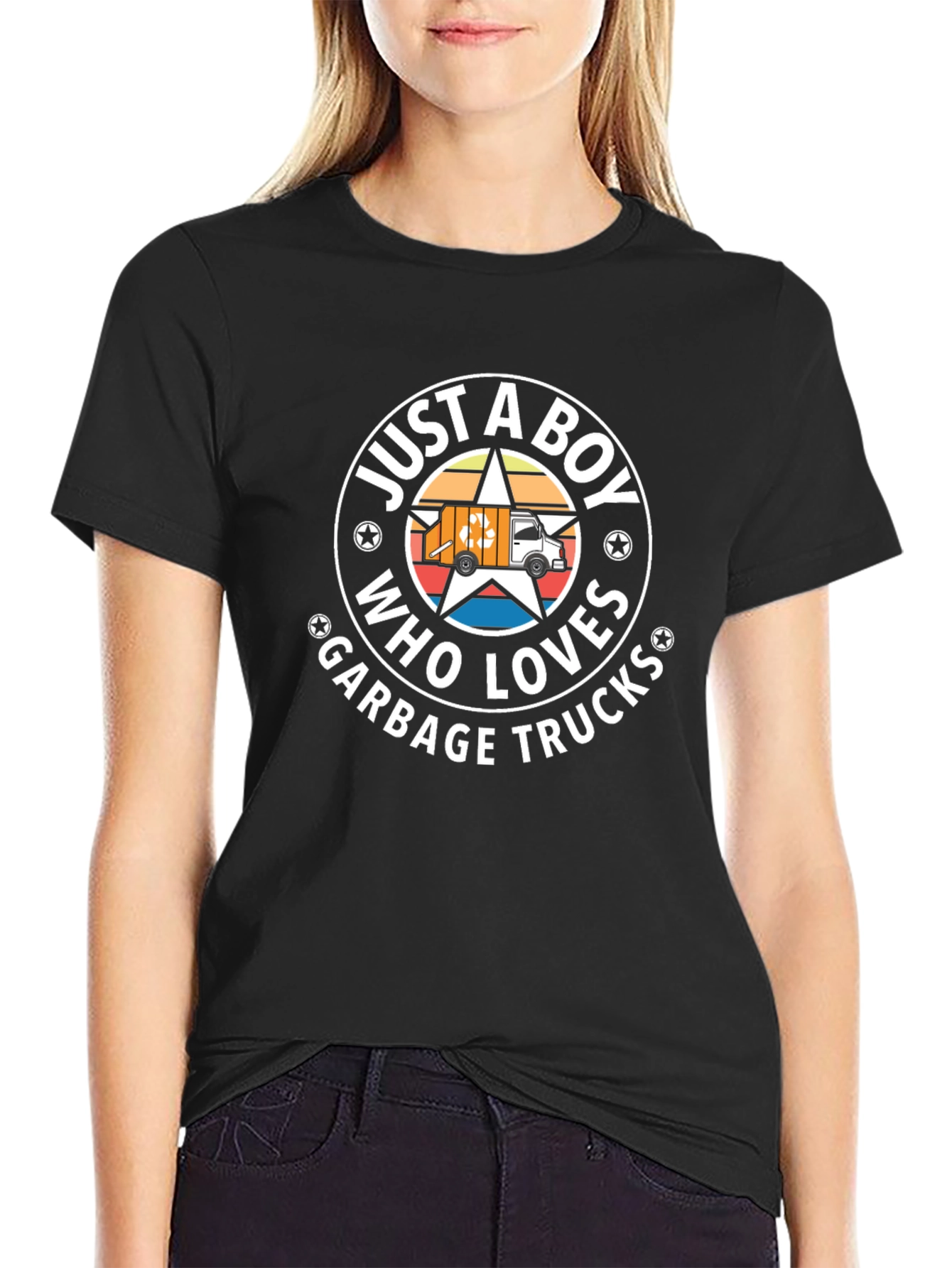 Just A Boy Who Loves Garbage Trucks T-Shirt