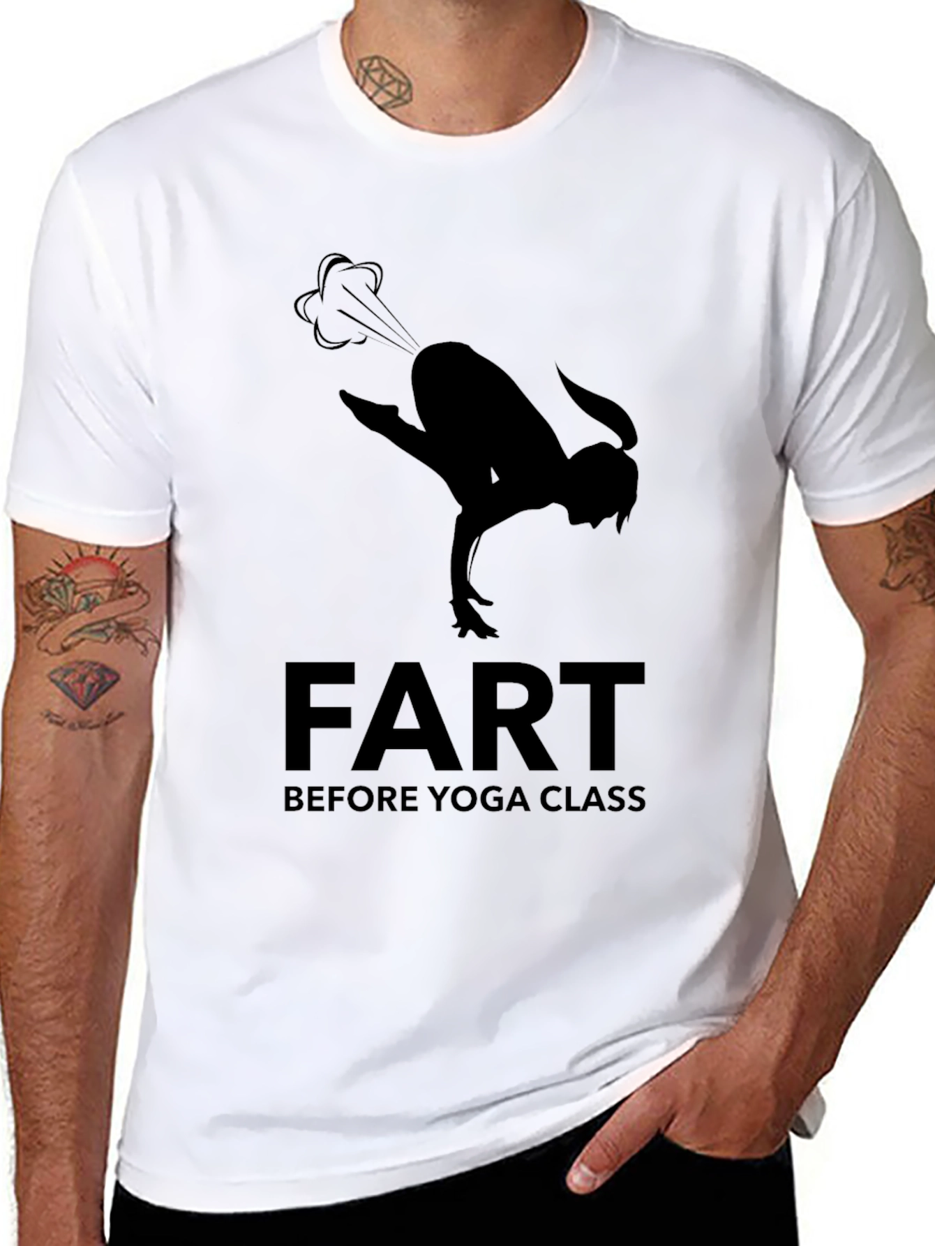 Yoga Fart T-Shirt Funny Fitness Tee