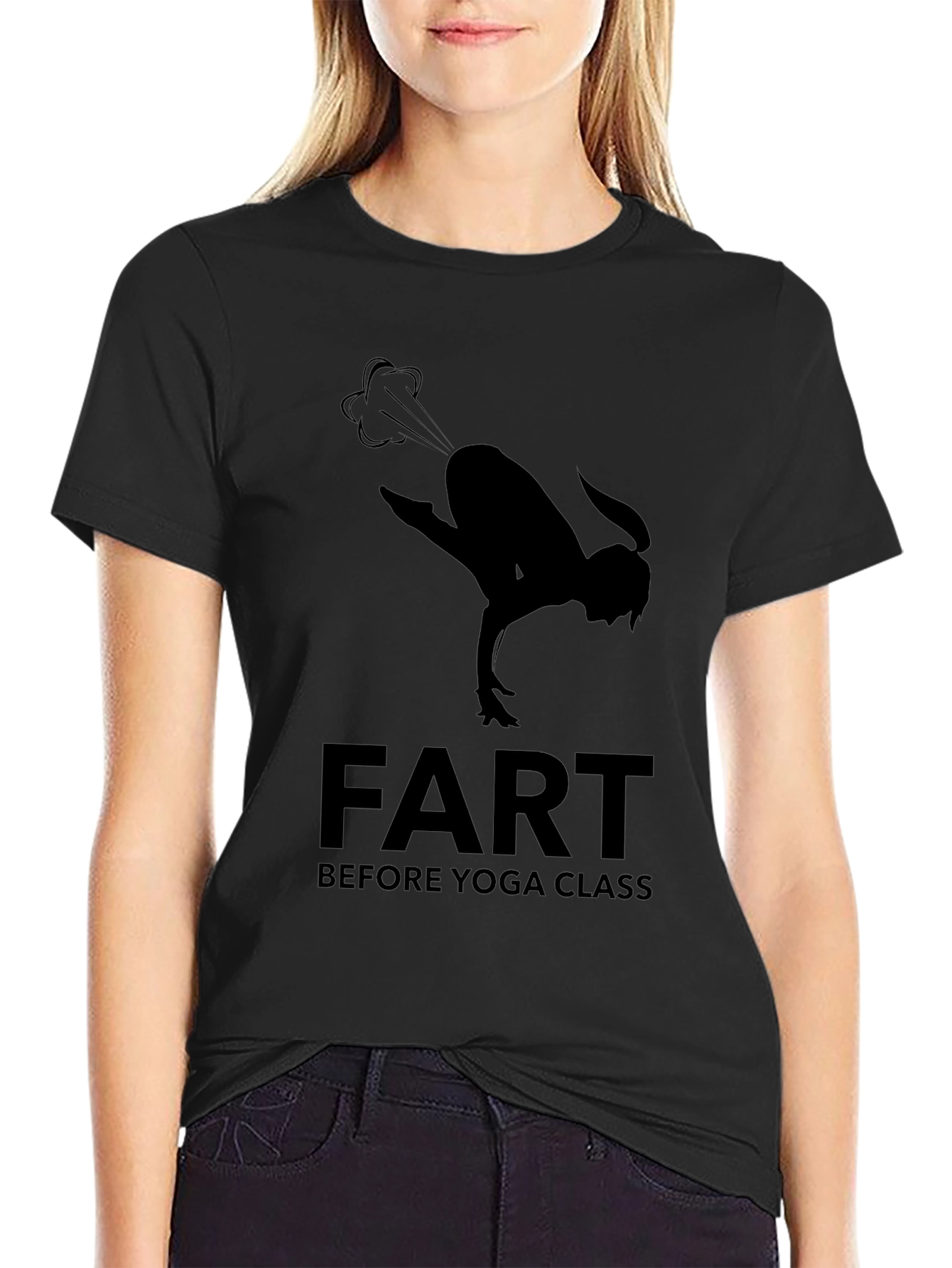 Yoga Fart T-Shirt Funny Fitness Tee