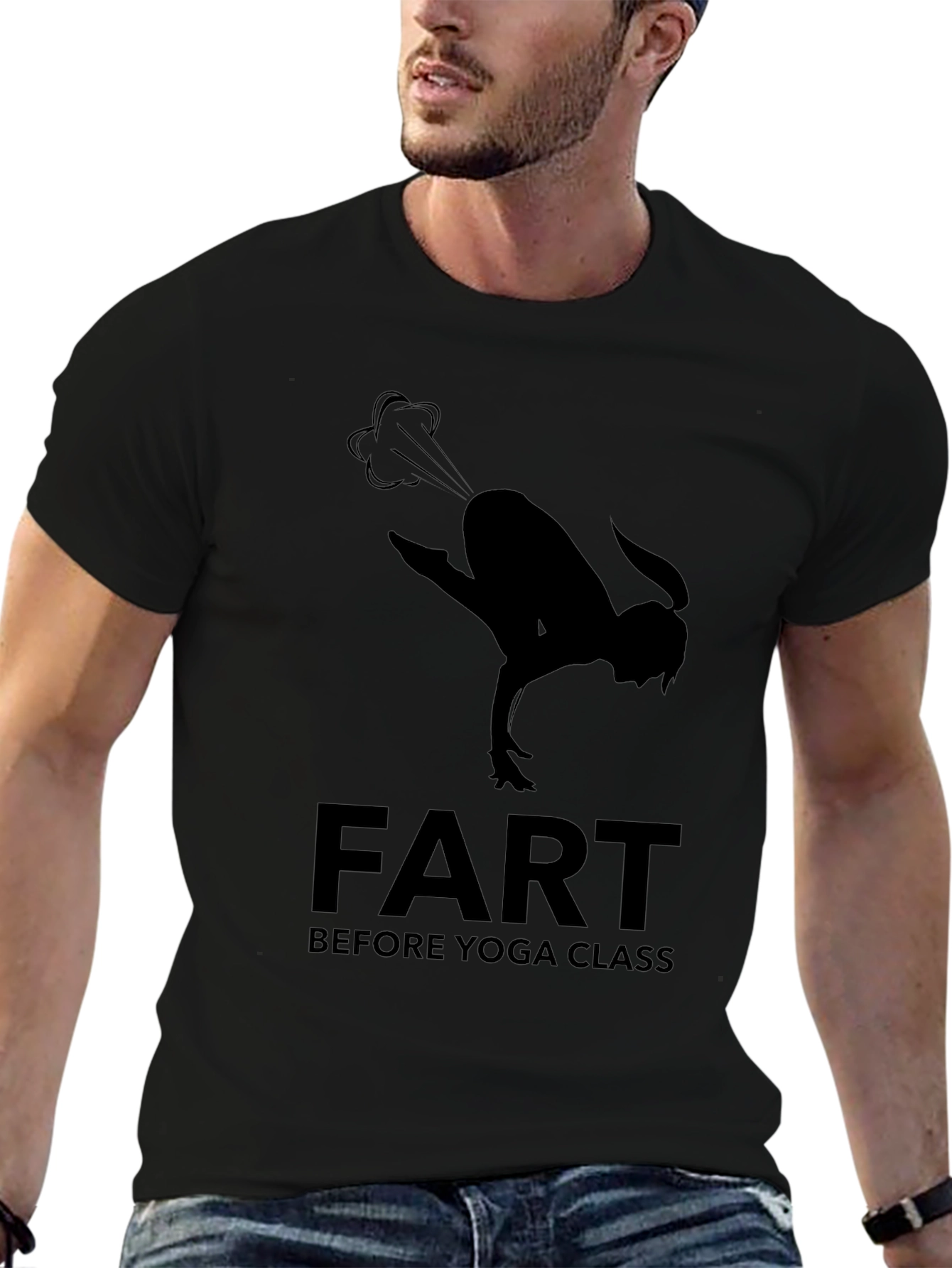 Yoga Fart T-Shirt Funny Fitness Tee