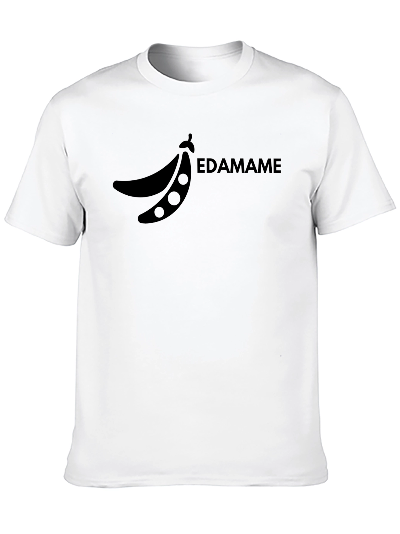 Edamame Graphic Tee - Black Cotton Blend