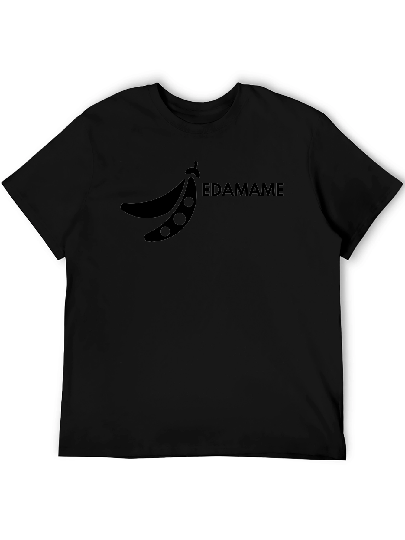 Edamame Graphic Tee - Black Cotton Blend