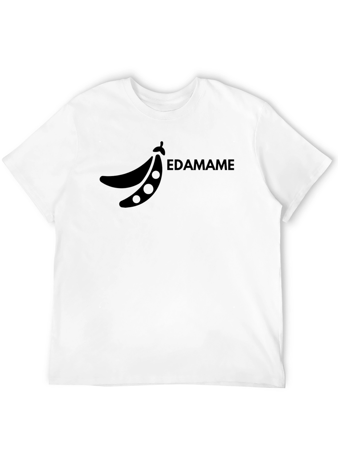 Edamame Graphic Tee - Black Cotton Blend