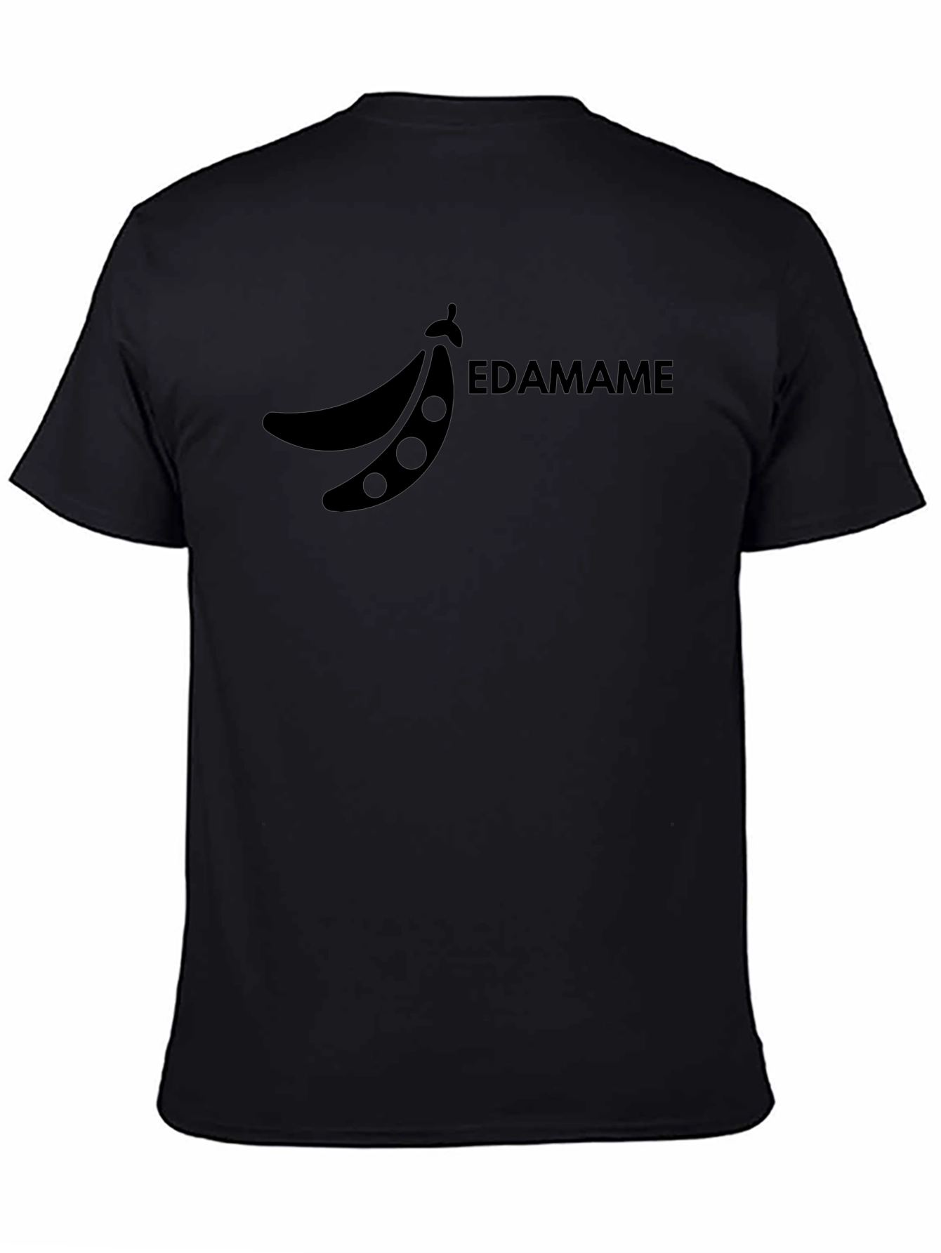 Edamame Graphic Tee - Black Cotton Blend