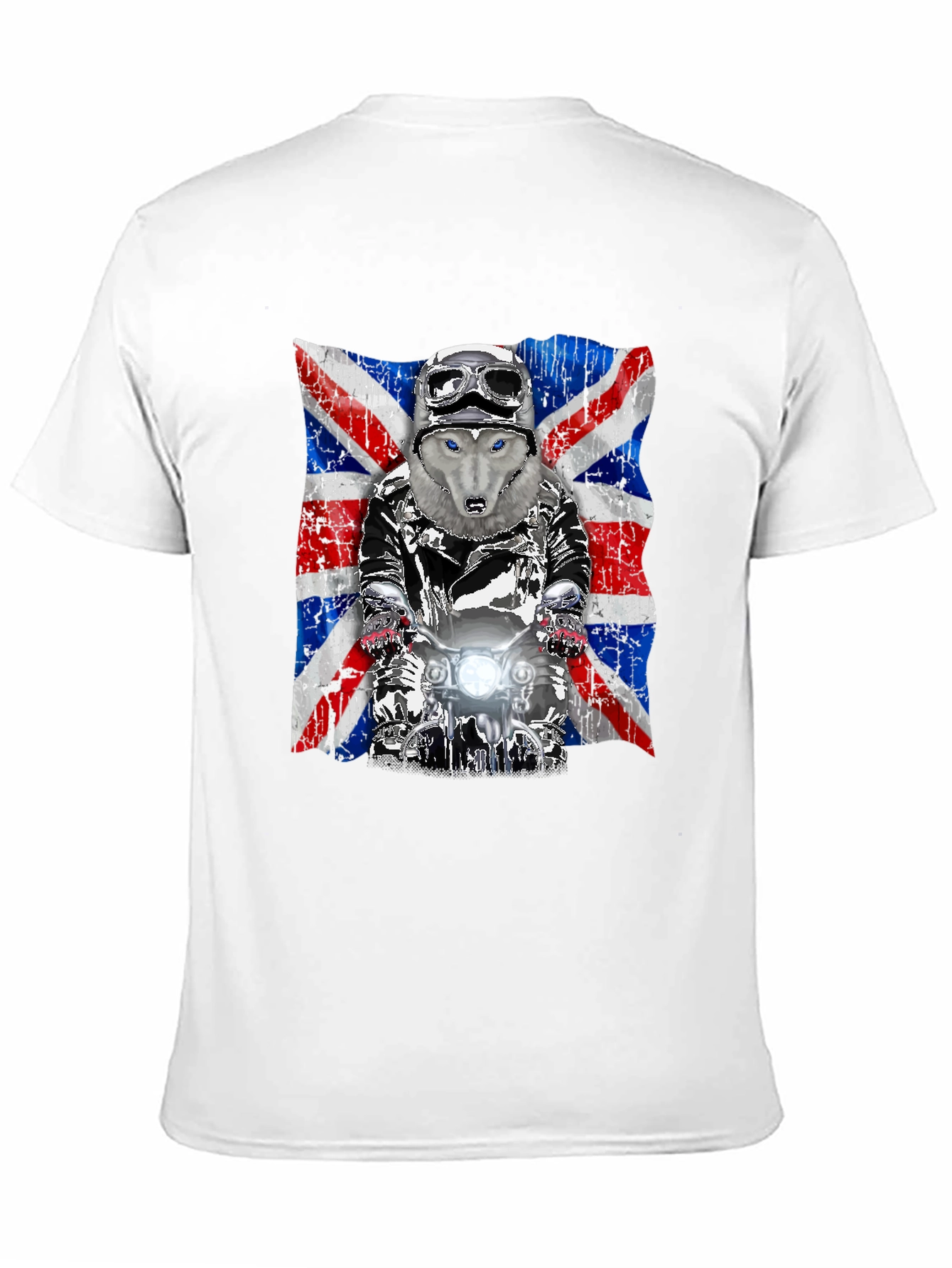 Wolf Rider Union Jack Graphic T-Shirt