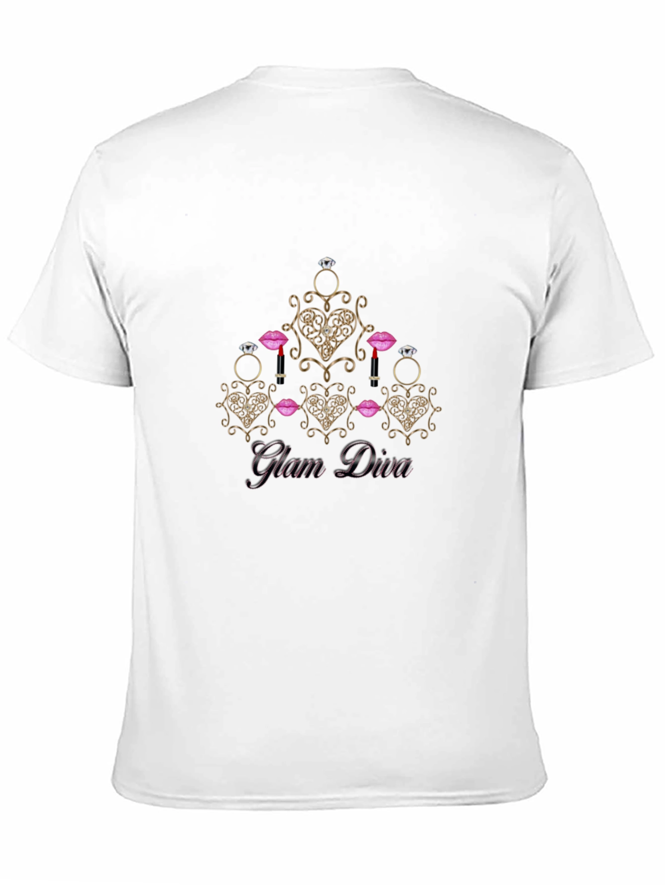 Glam Diva Black T-Shirt