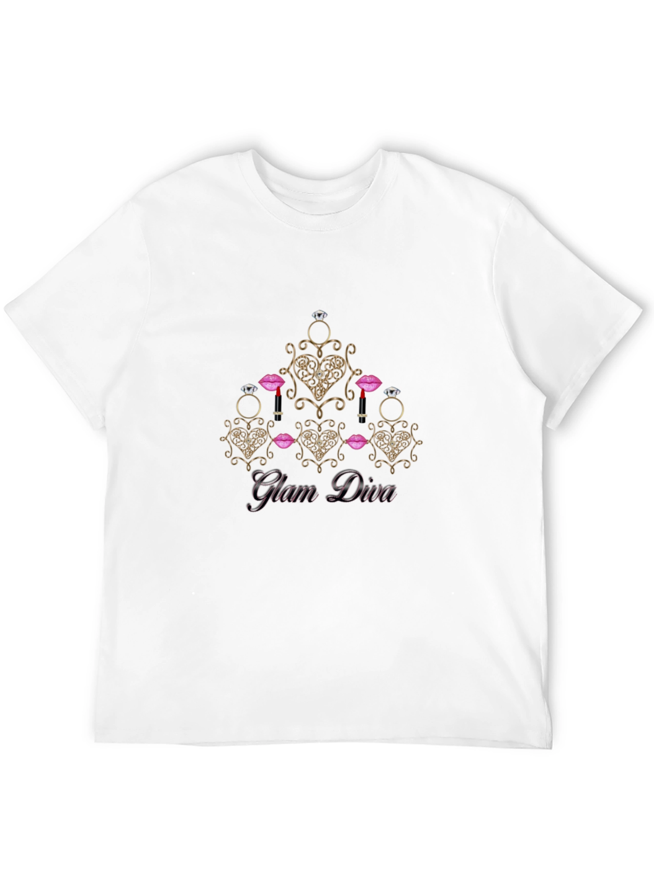 Glam Diva Black T-Shirt