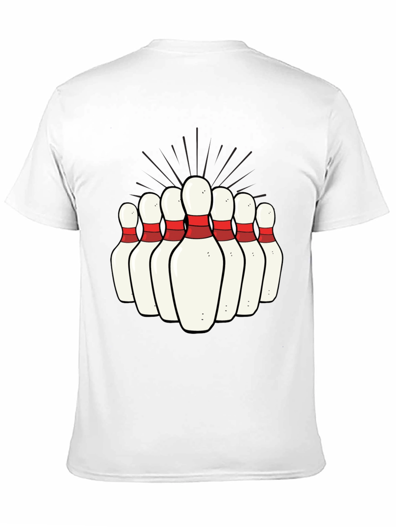 Bowling Pins Graphic Tee - Strike Style!