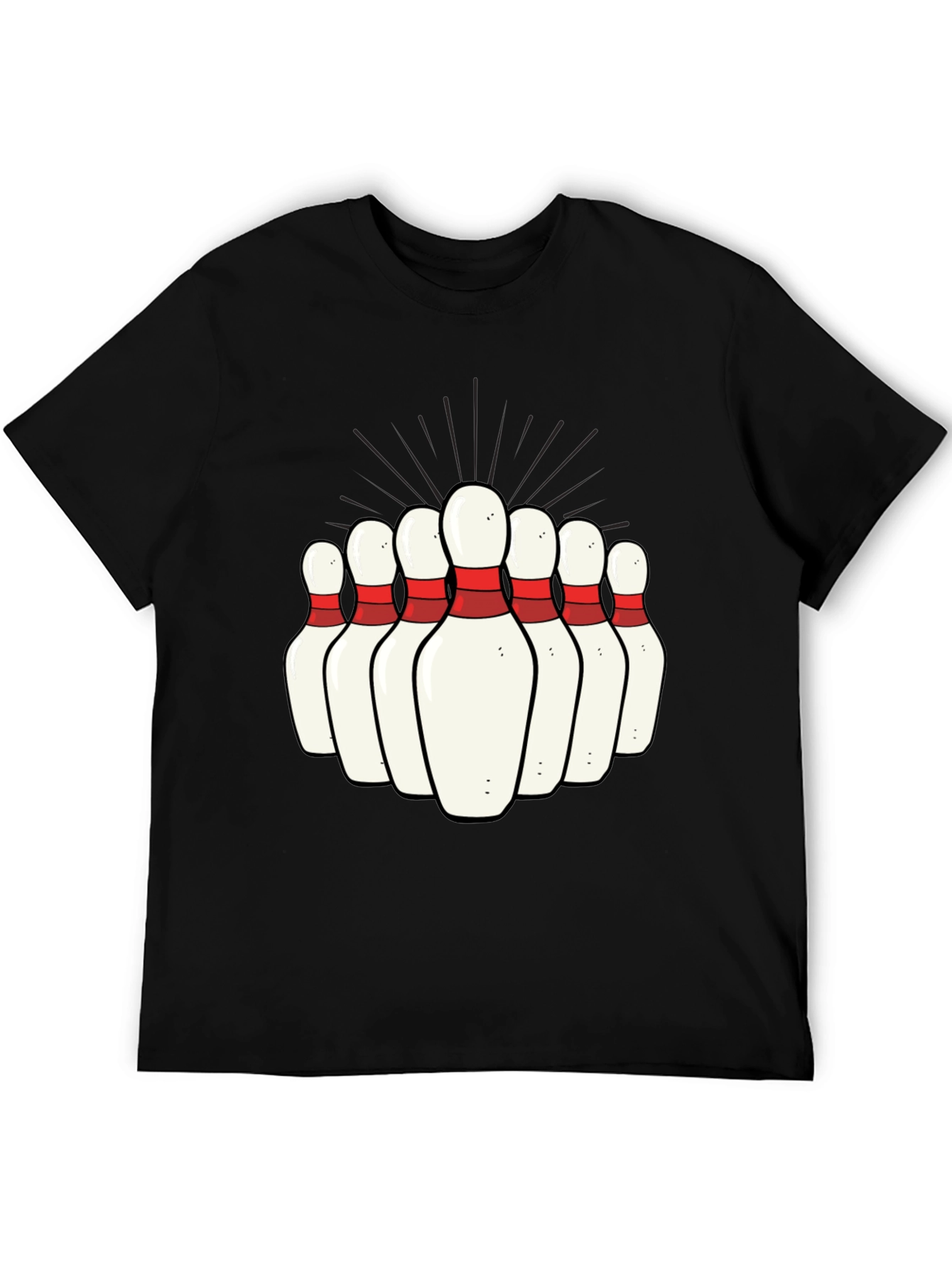 Bowling Pins Graphic Tee - Strike Style!