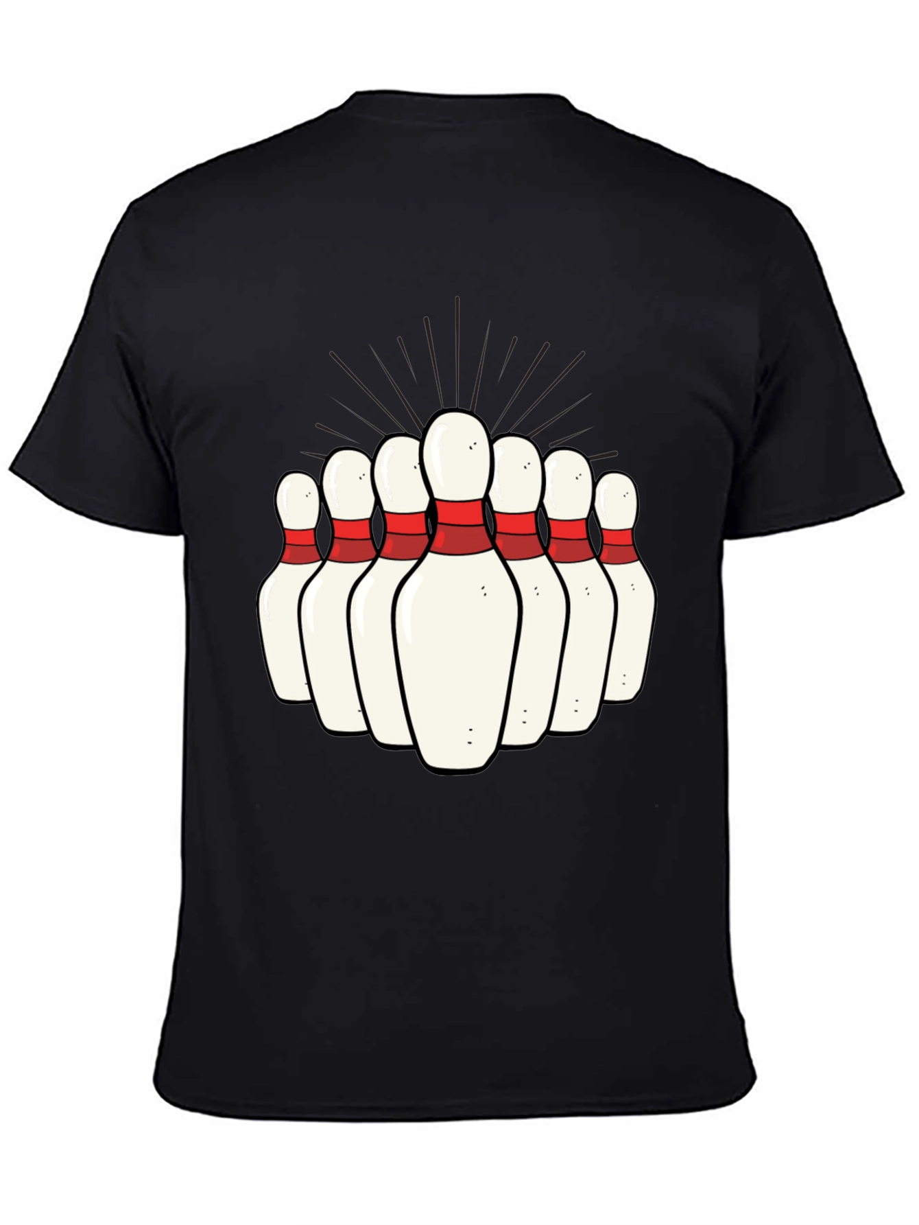 Bowling Pins Graphic Tee - Strike Style!