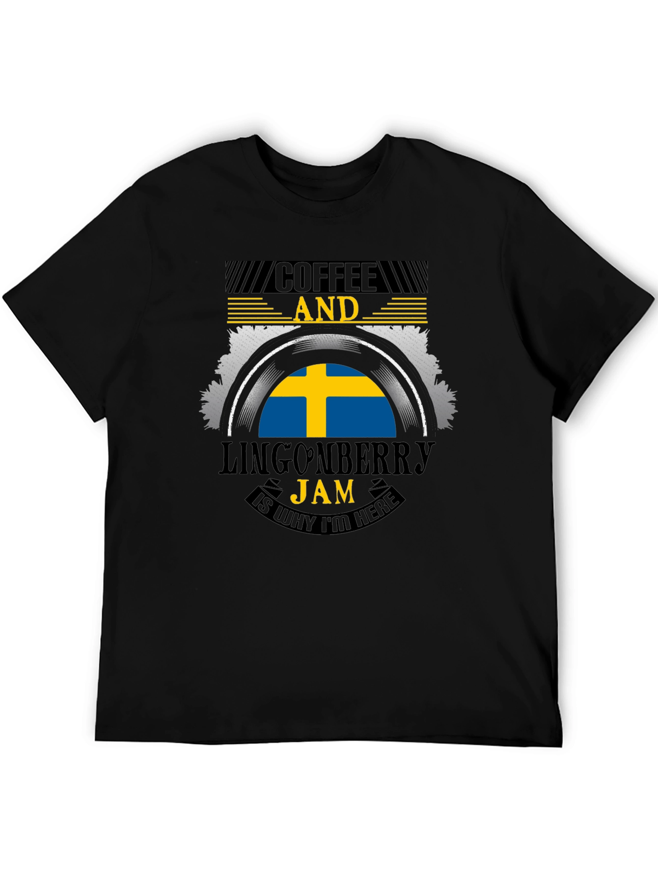 Coffee & Lingonberry Jam Sweden Flag T-Shirt