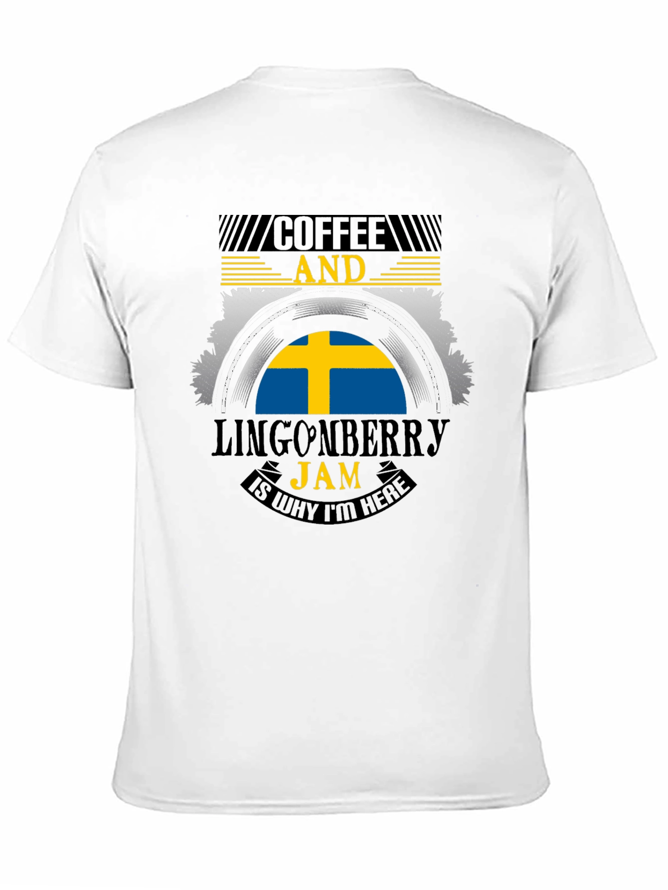 Coffee & Lingonberry Jam Sweden Flag T-Shirt