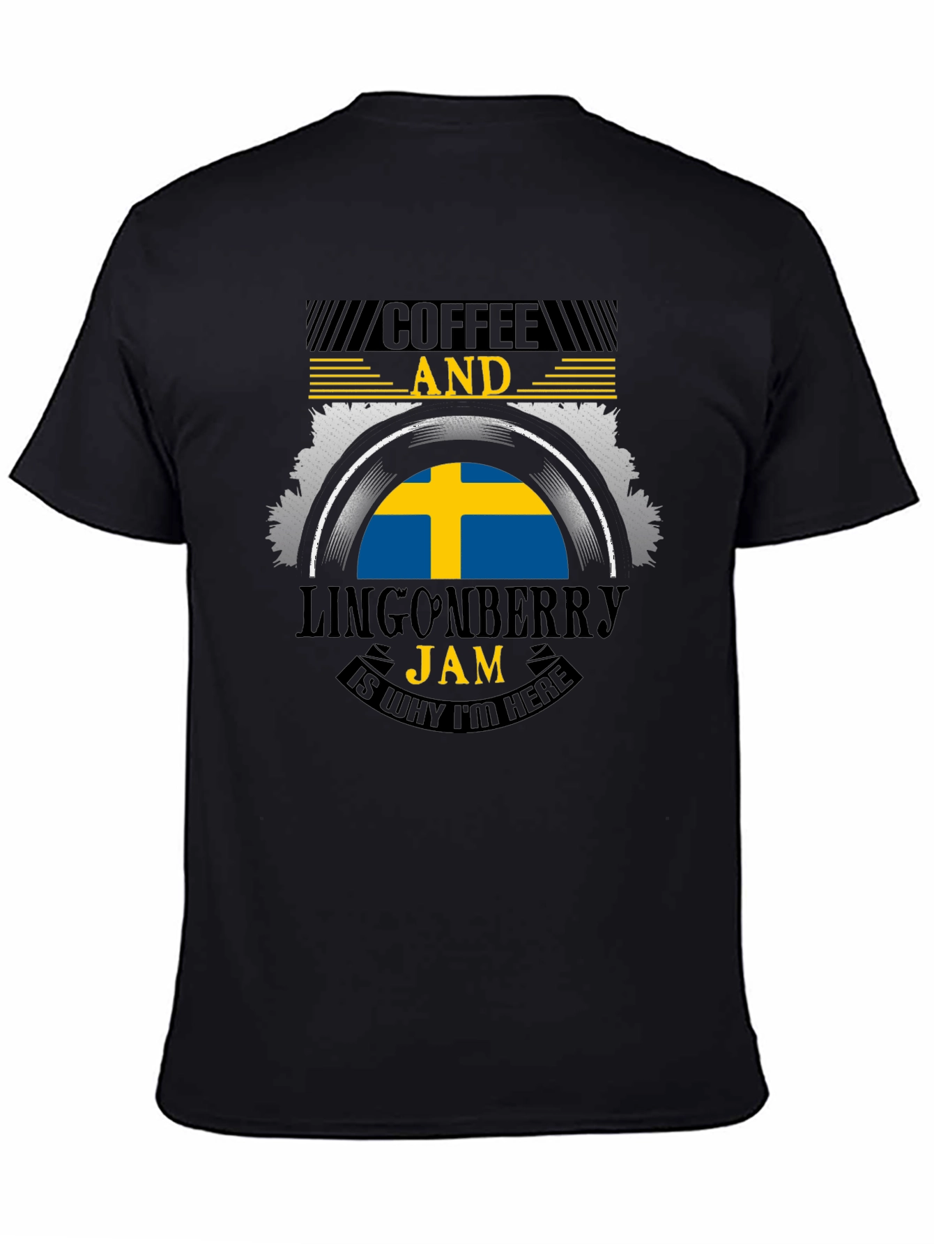 Coffee & Lingonberry Jam Sweden Flag T-Shirt
