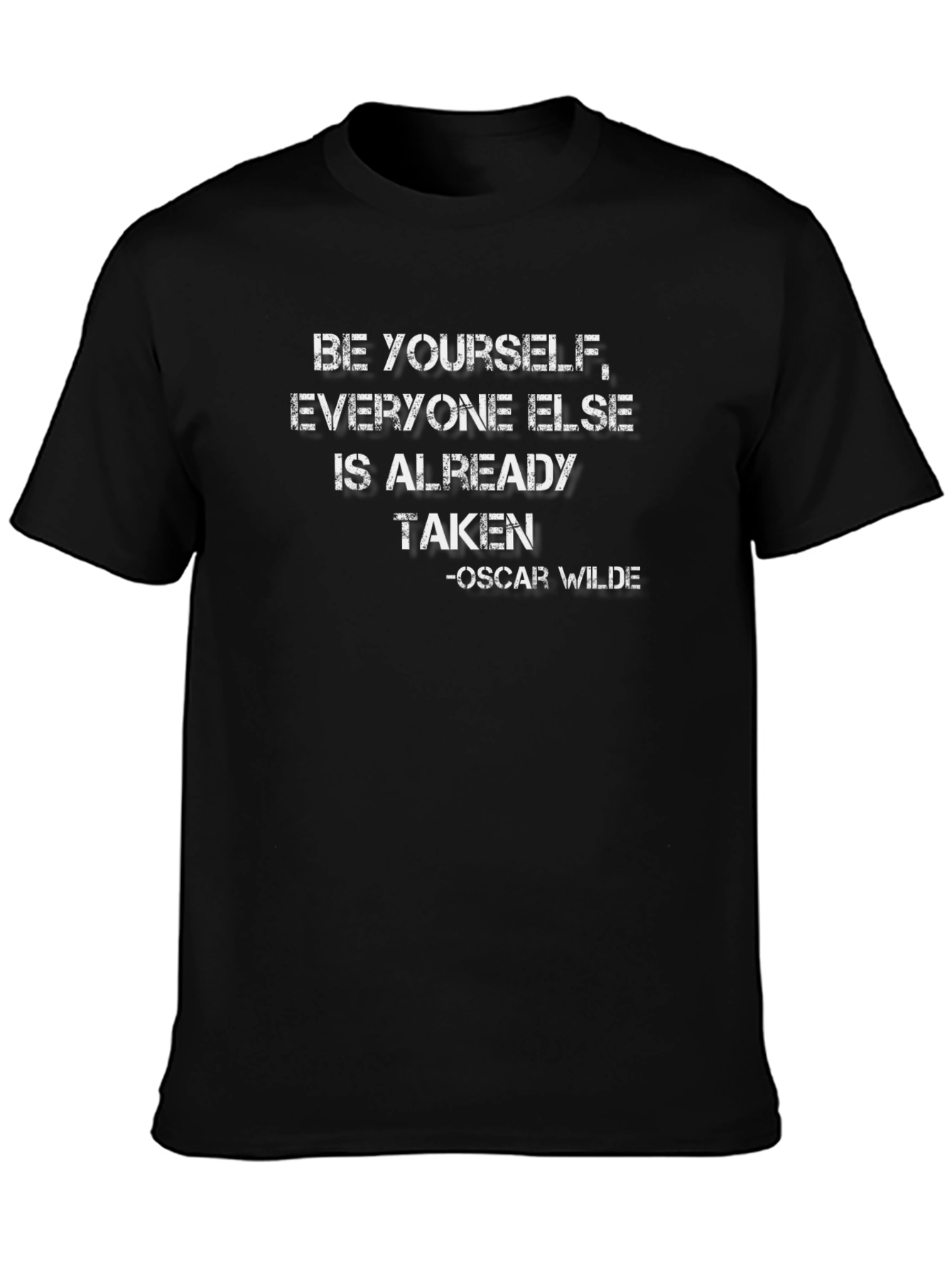 Be Yourself Oscar Wilde T-Shirt - Trendy Black Tee