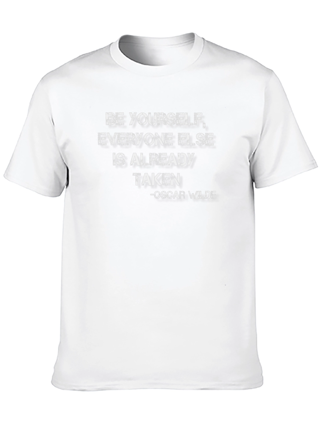 Be Yourself Oscar Wilde T-Shirt - Trendy Black Tee