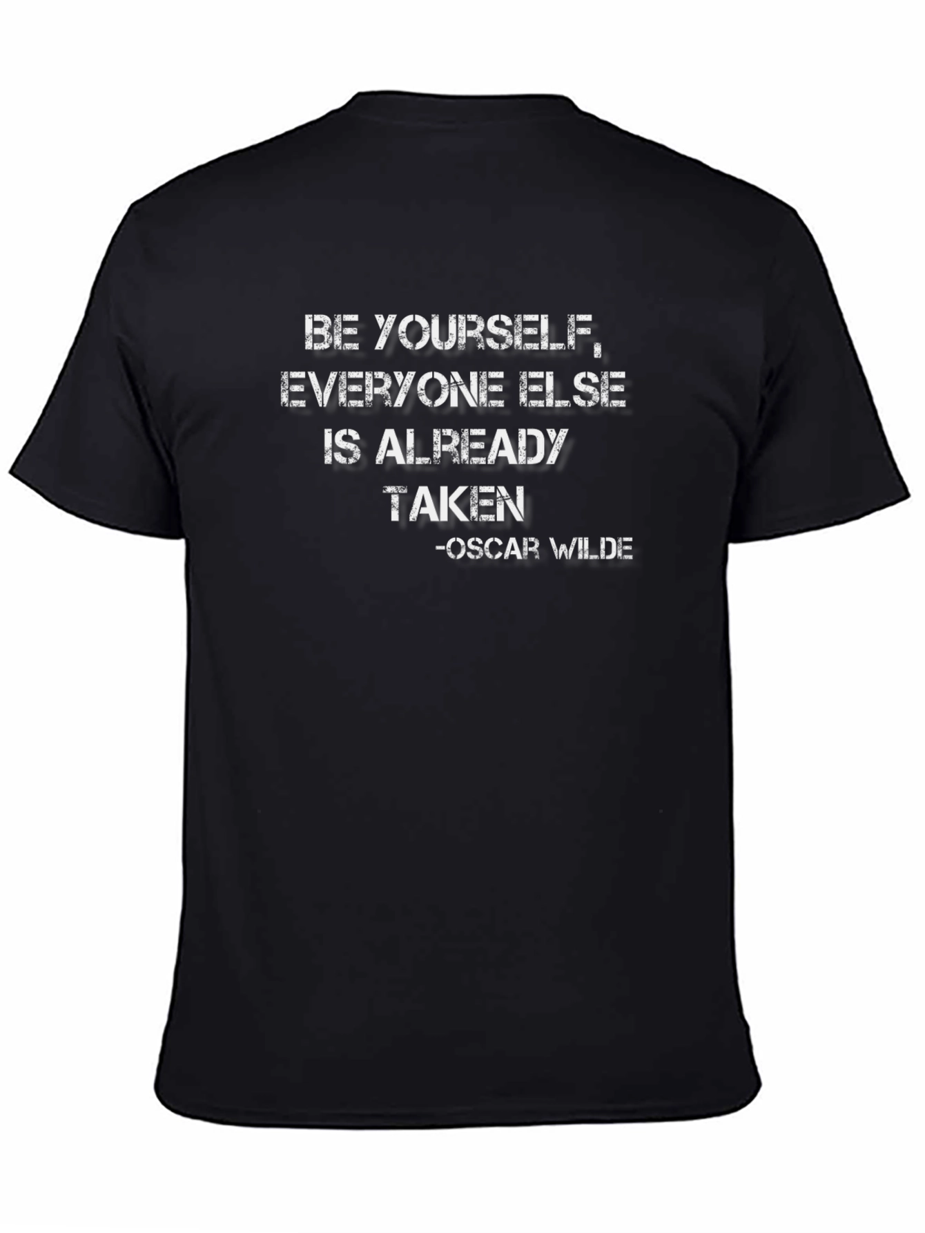 Be Yourself Oscar Wilde T-Shirt - Trendy Black Tee