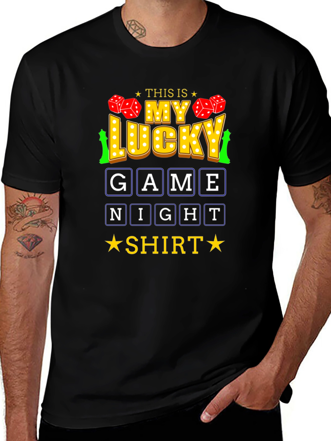 Lucky Game Night Shirt - Fun Graphic Tee