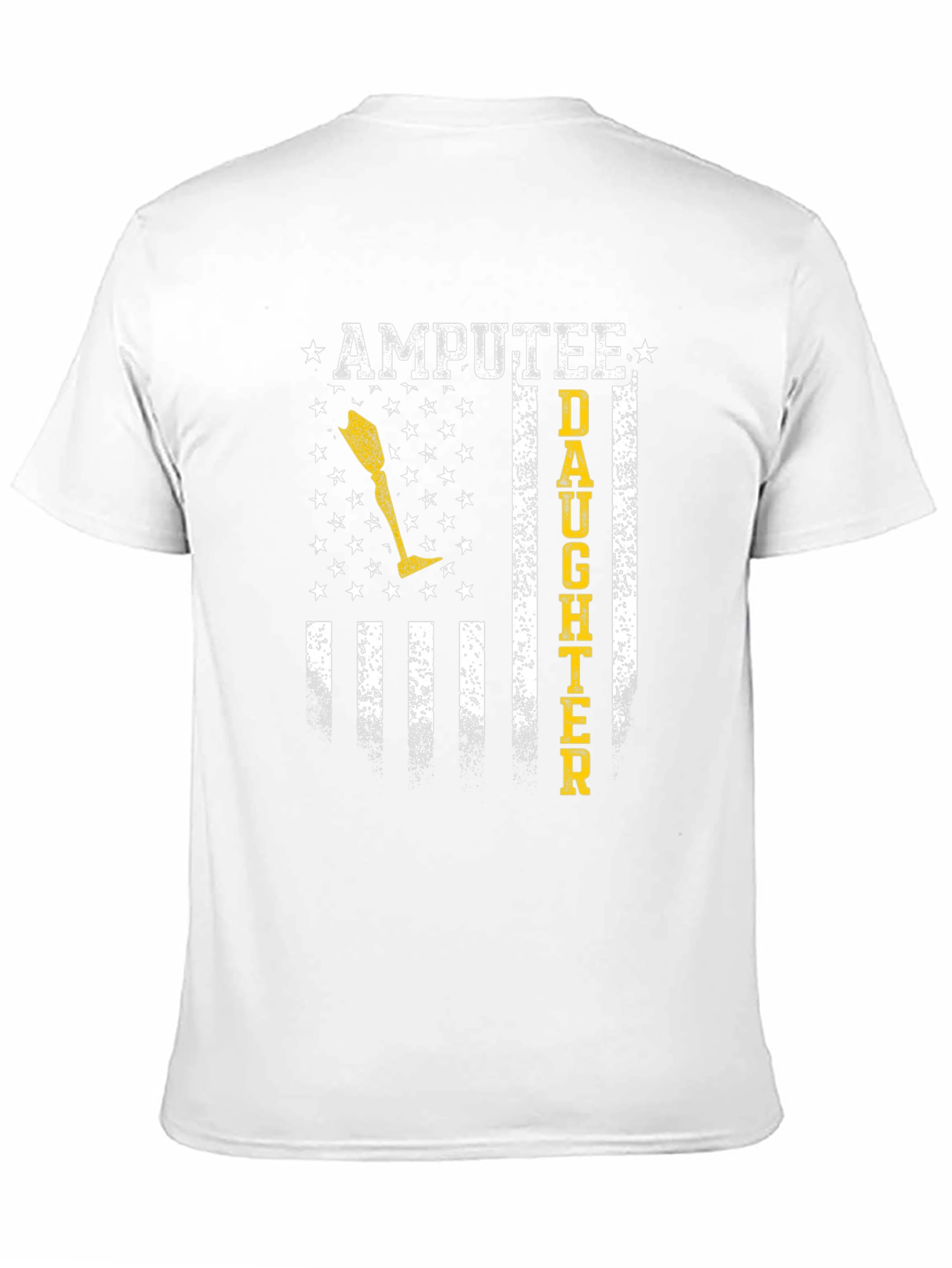 Amputee Daughter T-Shirt Patriotic Flag Design