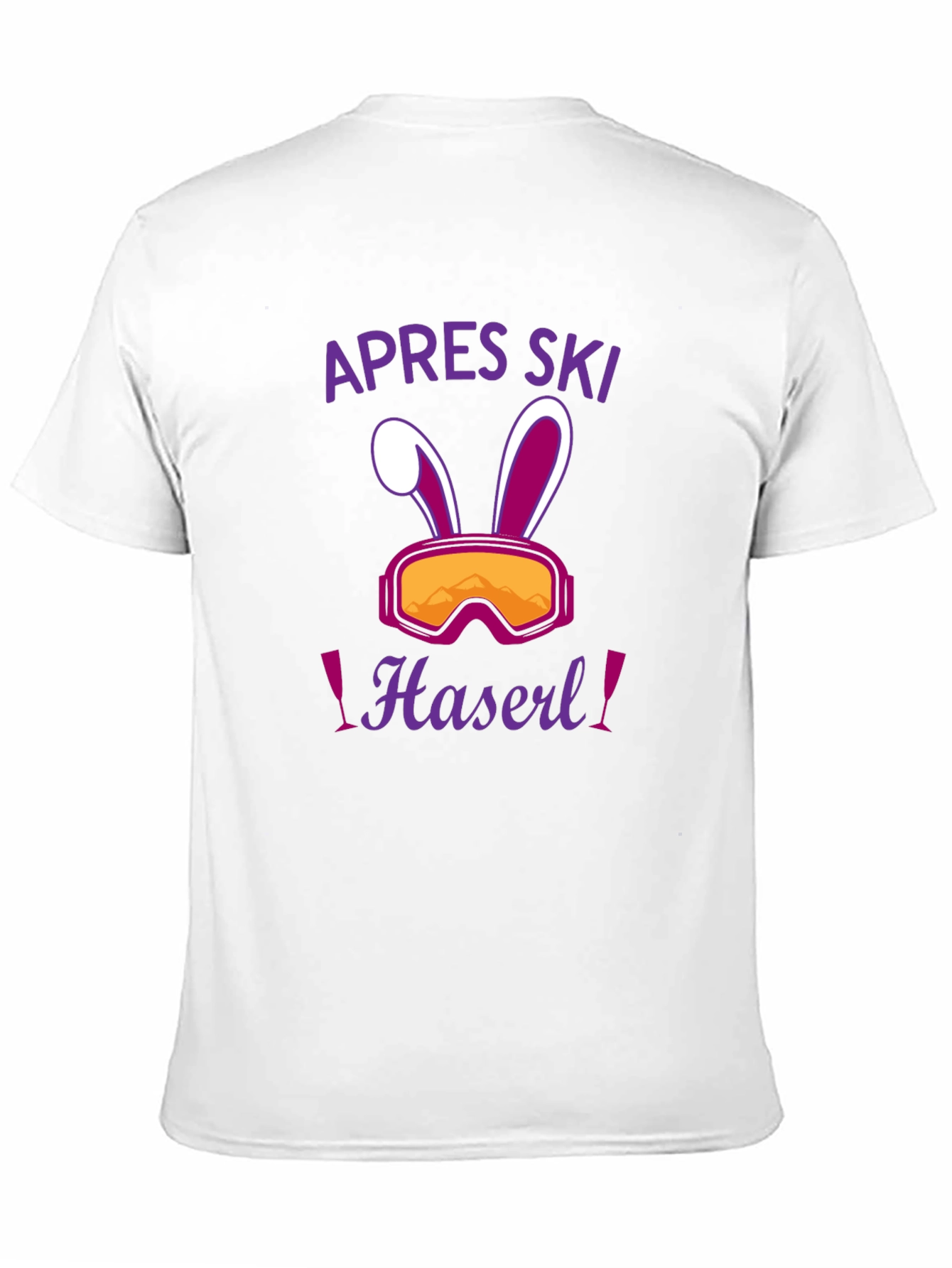 Apres Ski Haseri Easter Bunny Ski Goggles Black T-Shirt