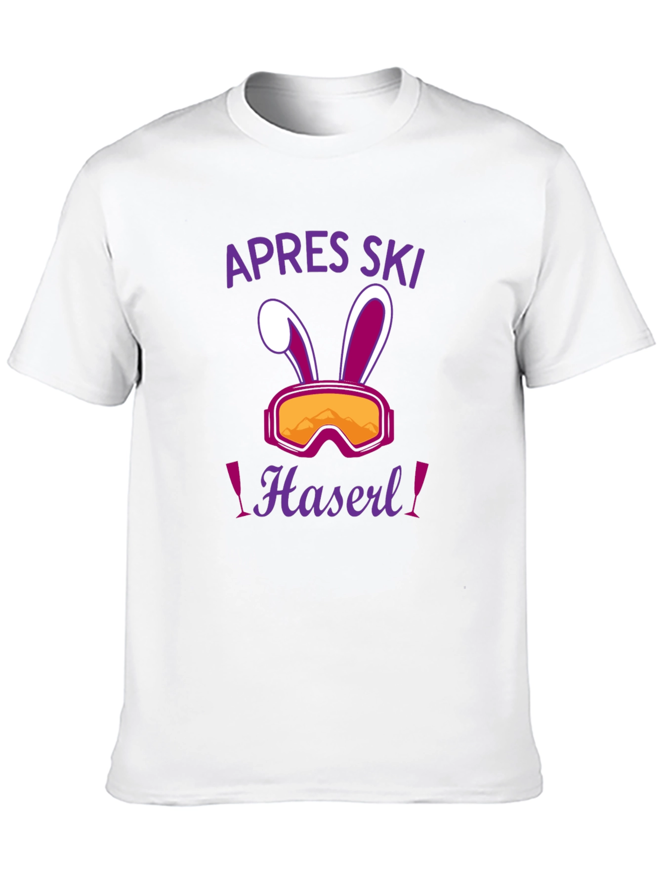 Apres Ski Haseri Easter Bunny Ski Goggles Black T-Shirt