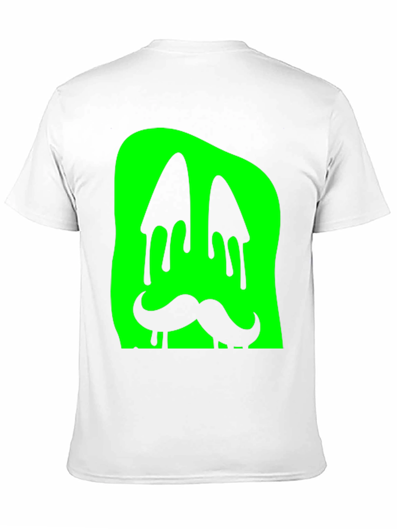 Green Slime Monster Face Graphic T-Shirt