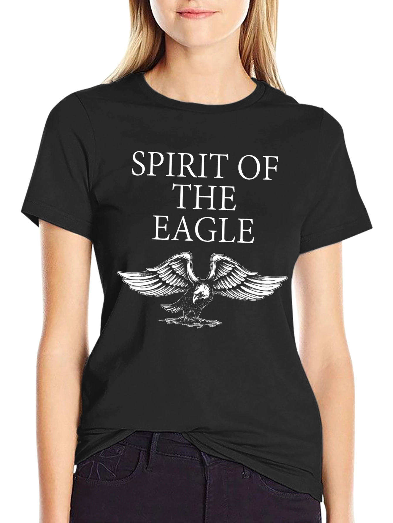 Spirit of the Eagle Graphic T-Shirt - Black