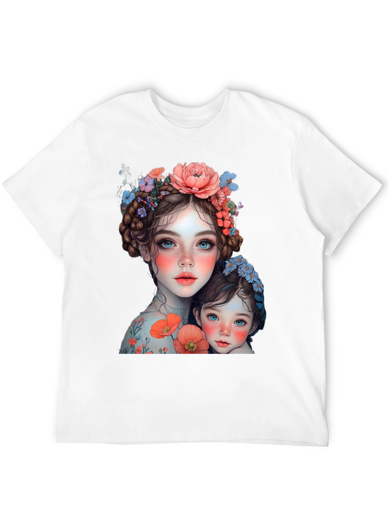 Floral Mother & Daughter Graphic Tee