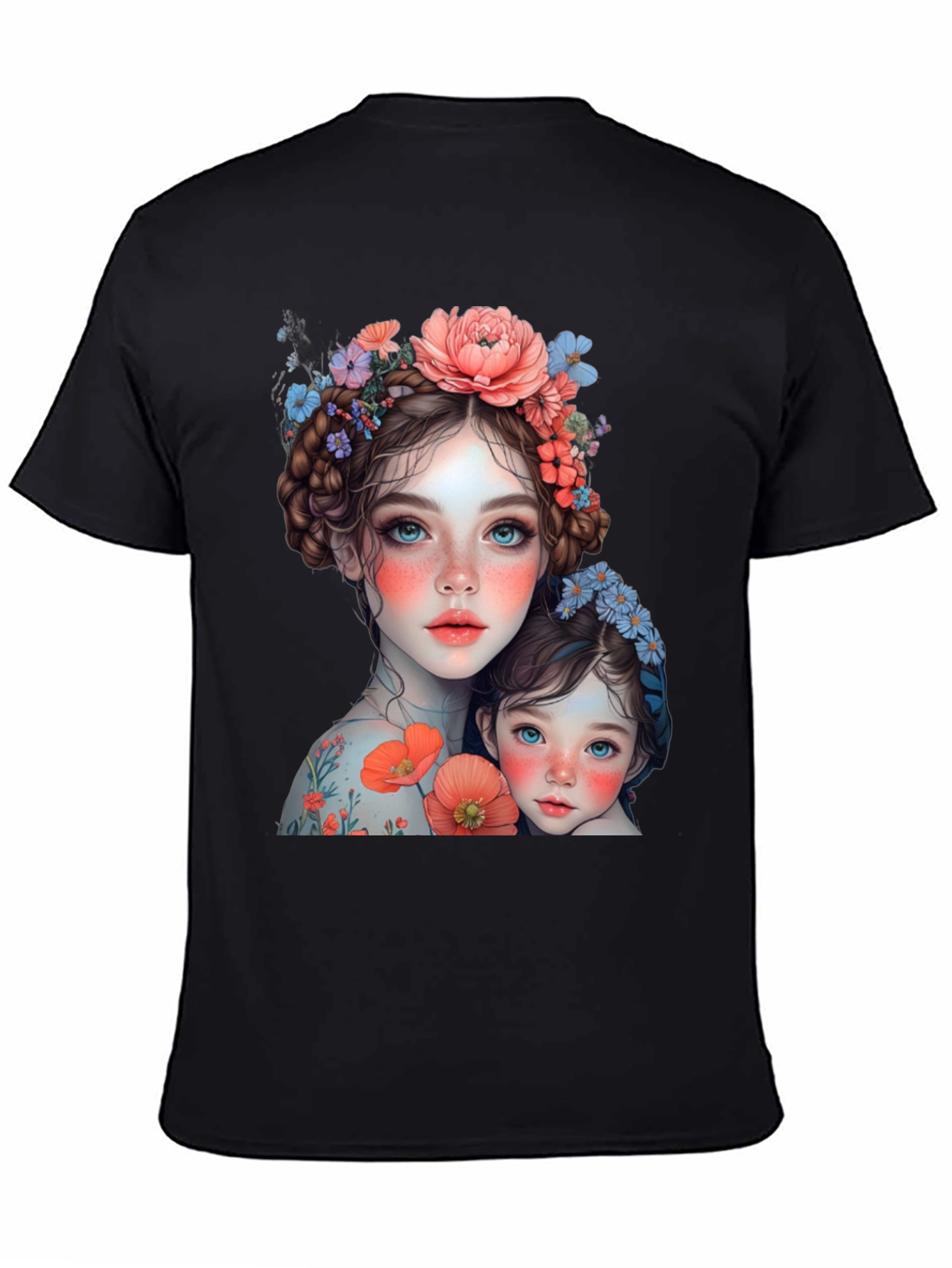 Floral Mother & Daughter Graphic Tee