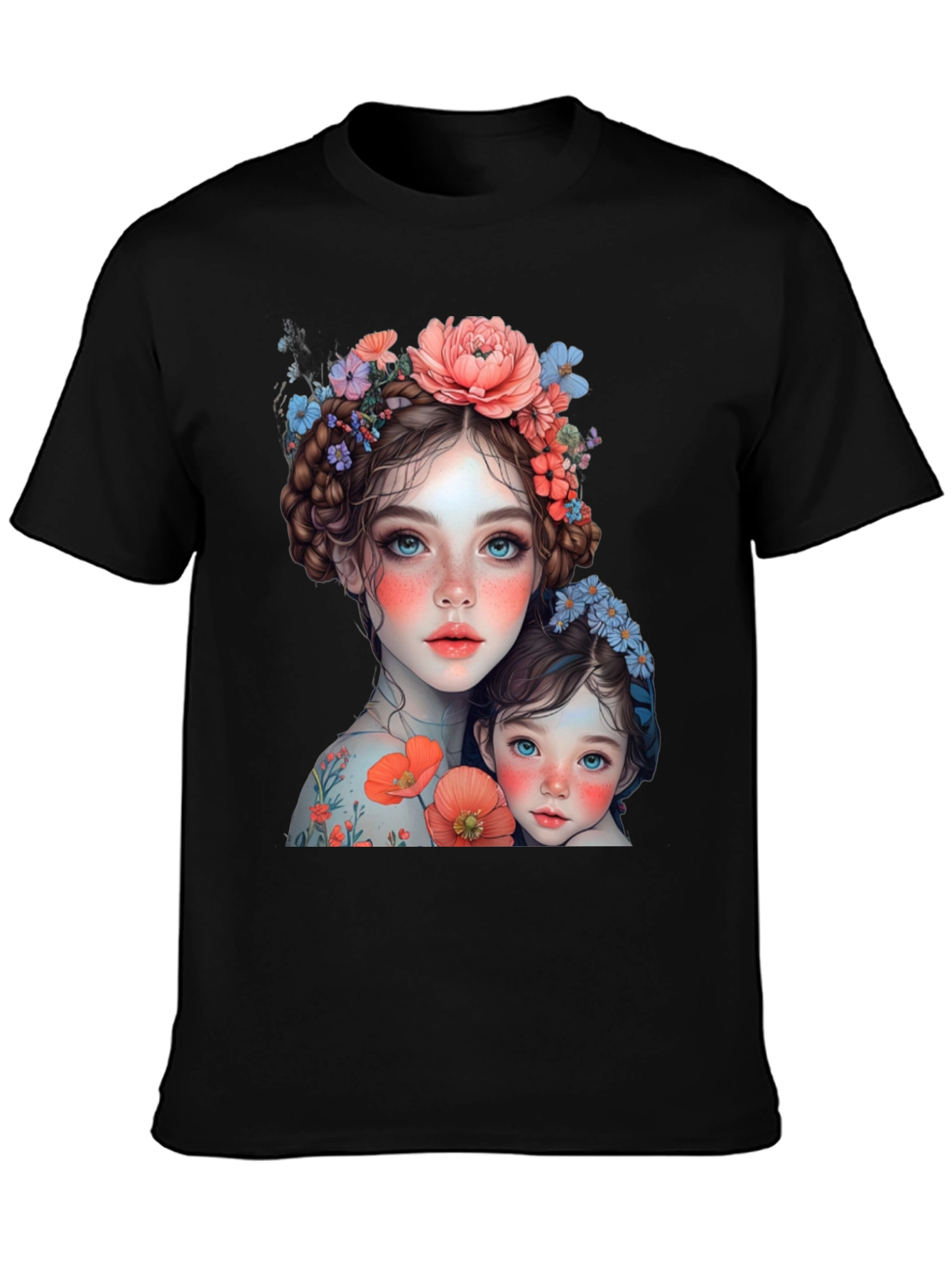 Floral Mother & Daughter Graphic Tee