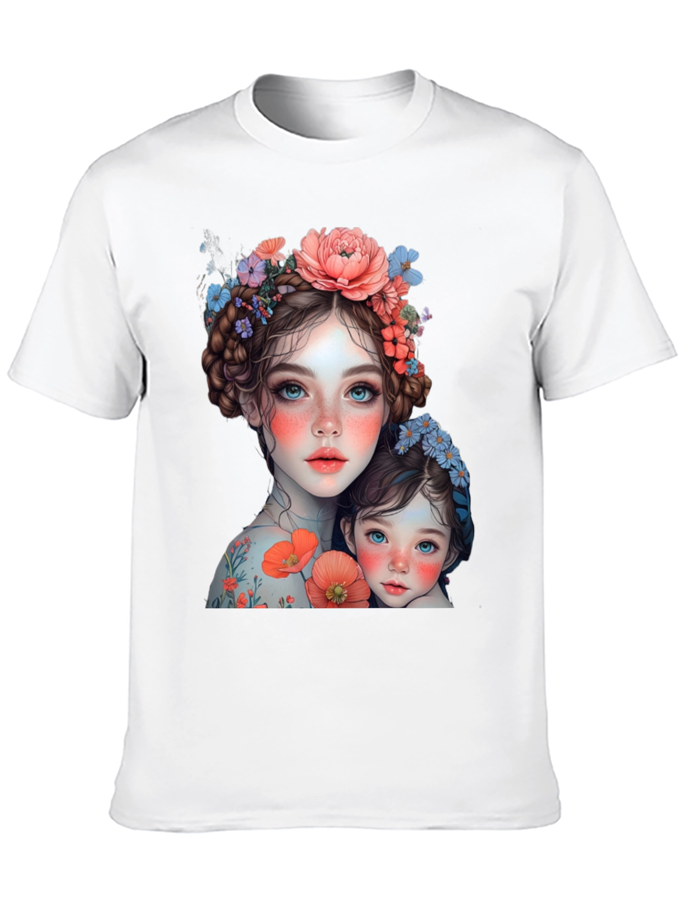 Floral Mother & Daughter Graphic Tee