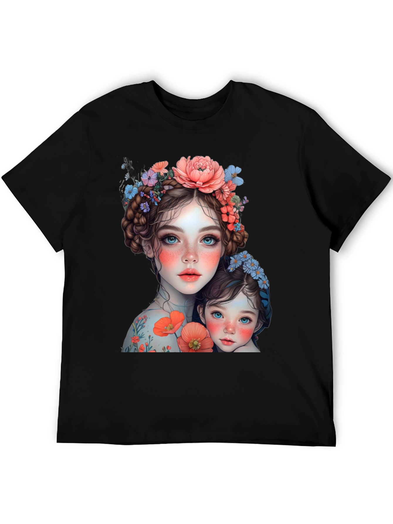 Floral Mother & Daughter Graphic Tee