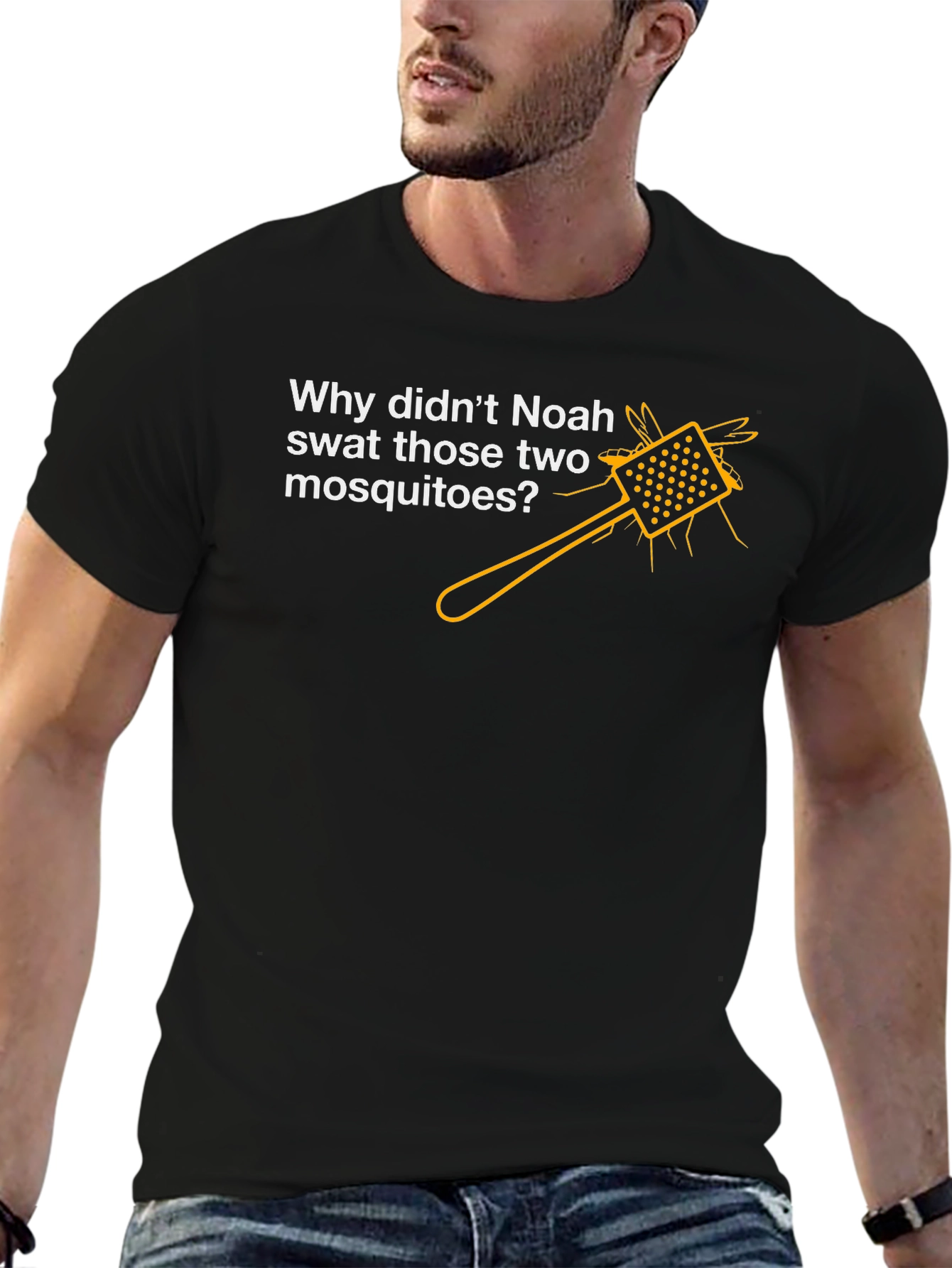 Noahs Mosquito Tee - Humorous Graphic Shirt