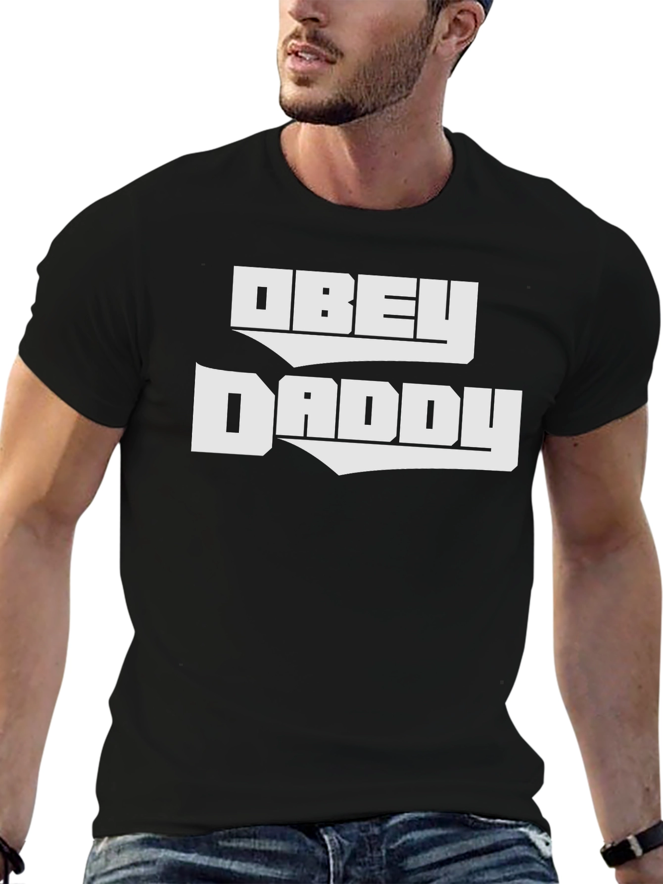 Obey Daddy Black Graphic Tee
