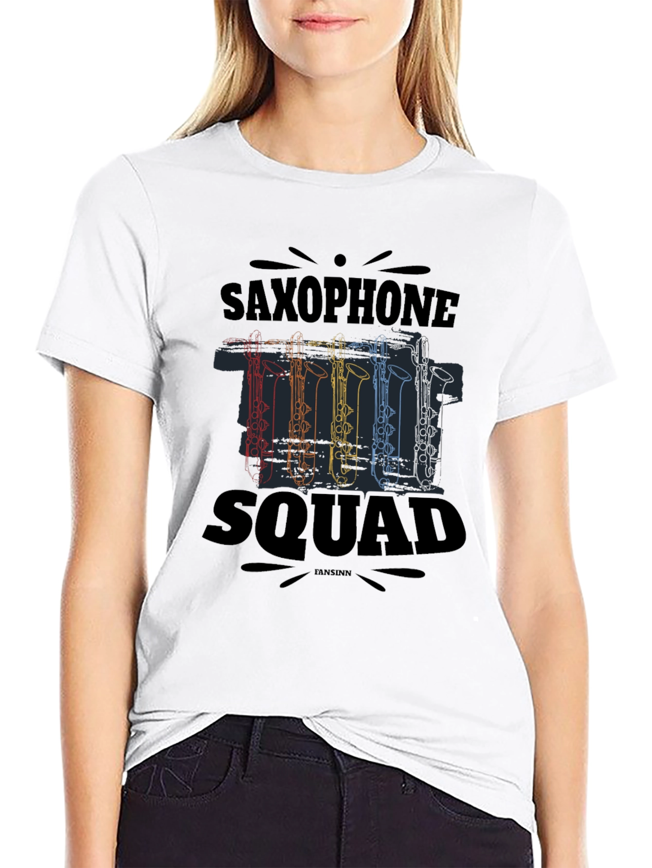Saxophone Squad T-Shirt Music Band Tee