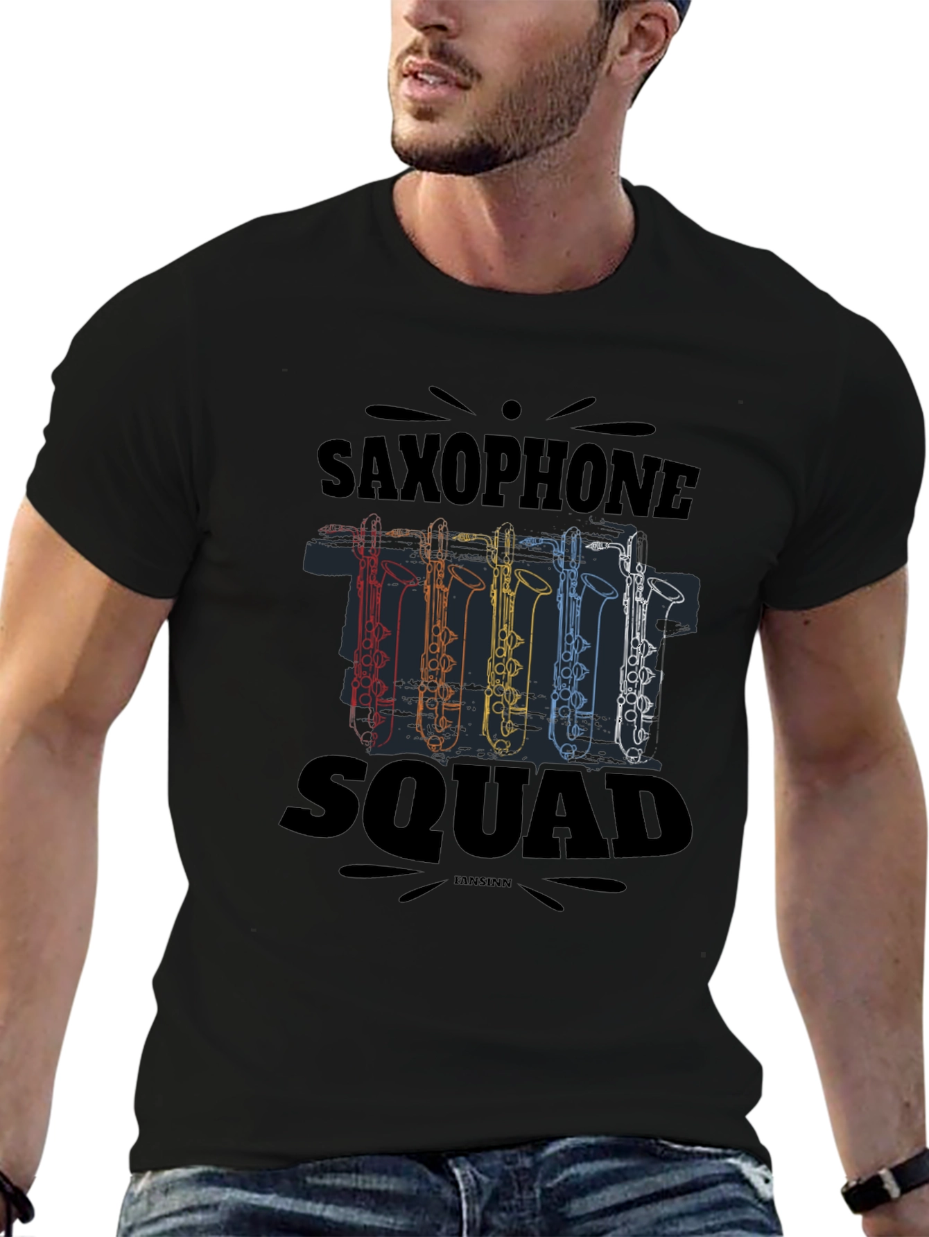 Saxophone Squad T-Shirt Music Band Tee