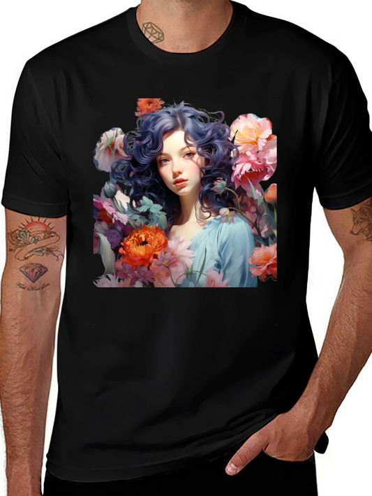 Floral Art T-Shirt: Whimsical Beauty