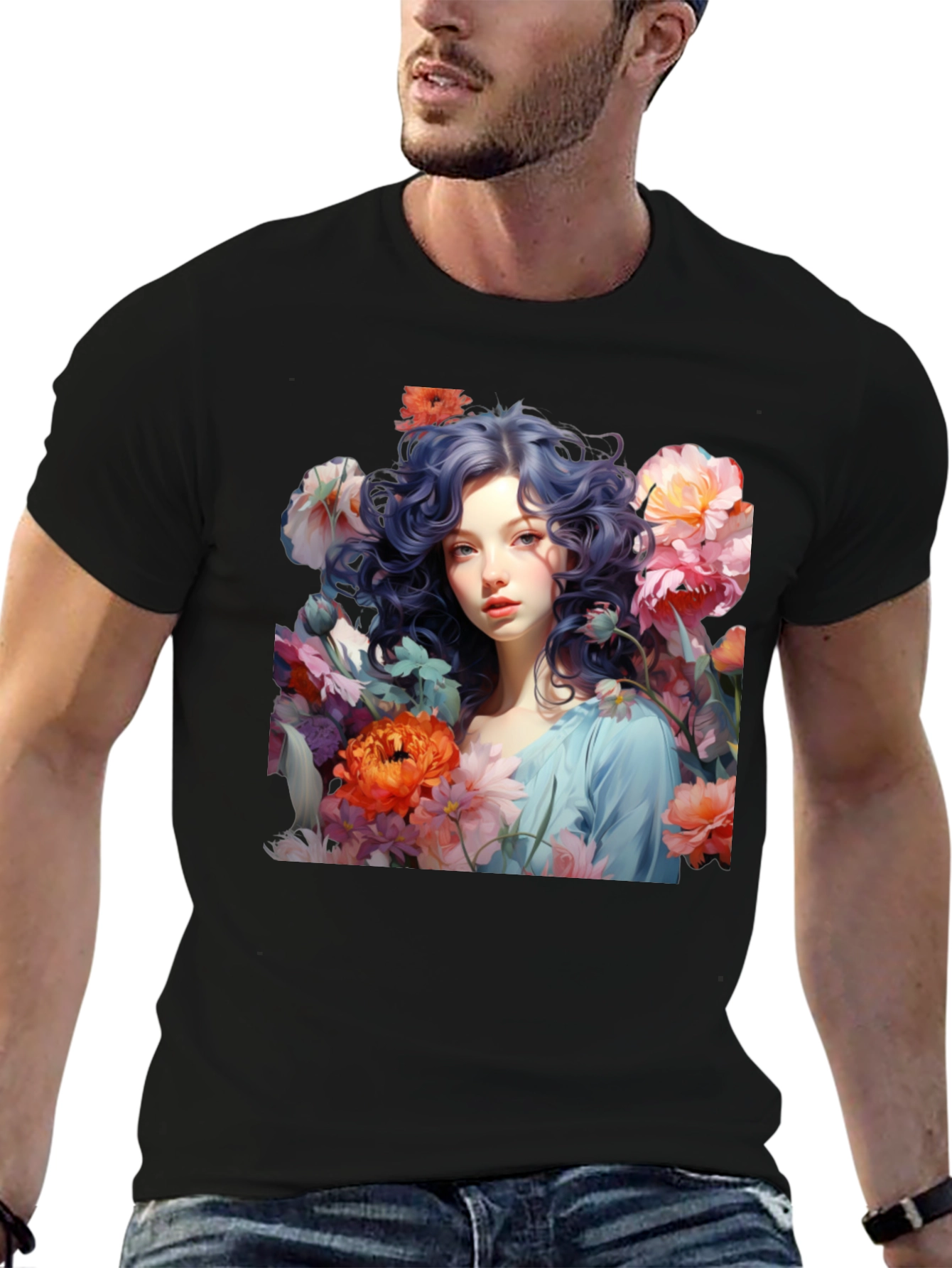 Floral Art T-Shirt: Whimsical Beauty