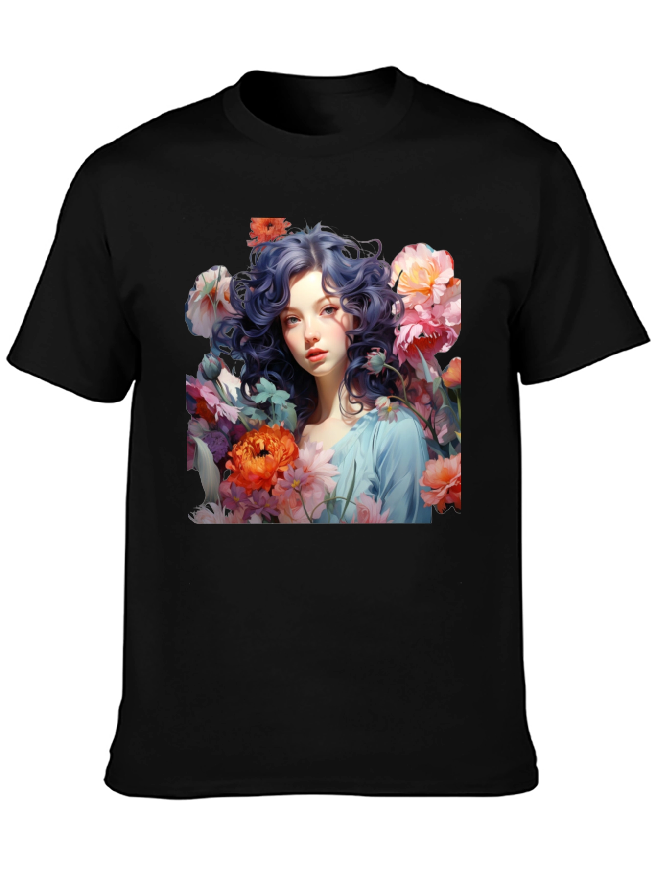 Floral Art T-Shirt: Whimsical Beauty
