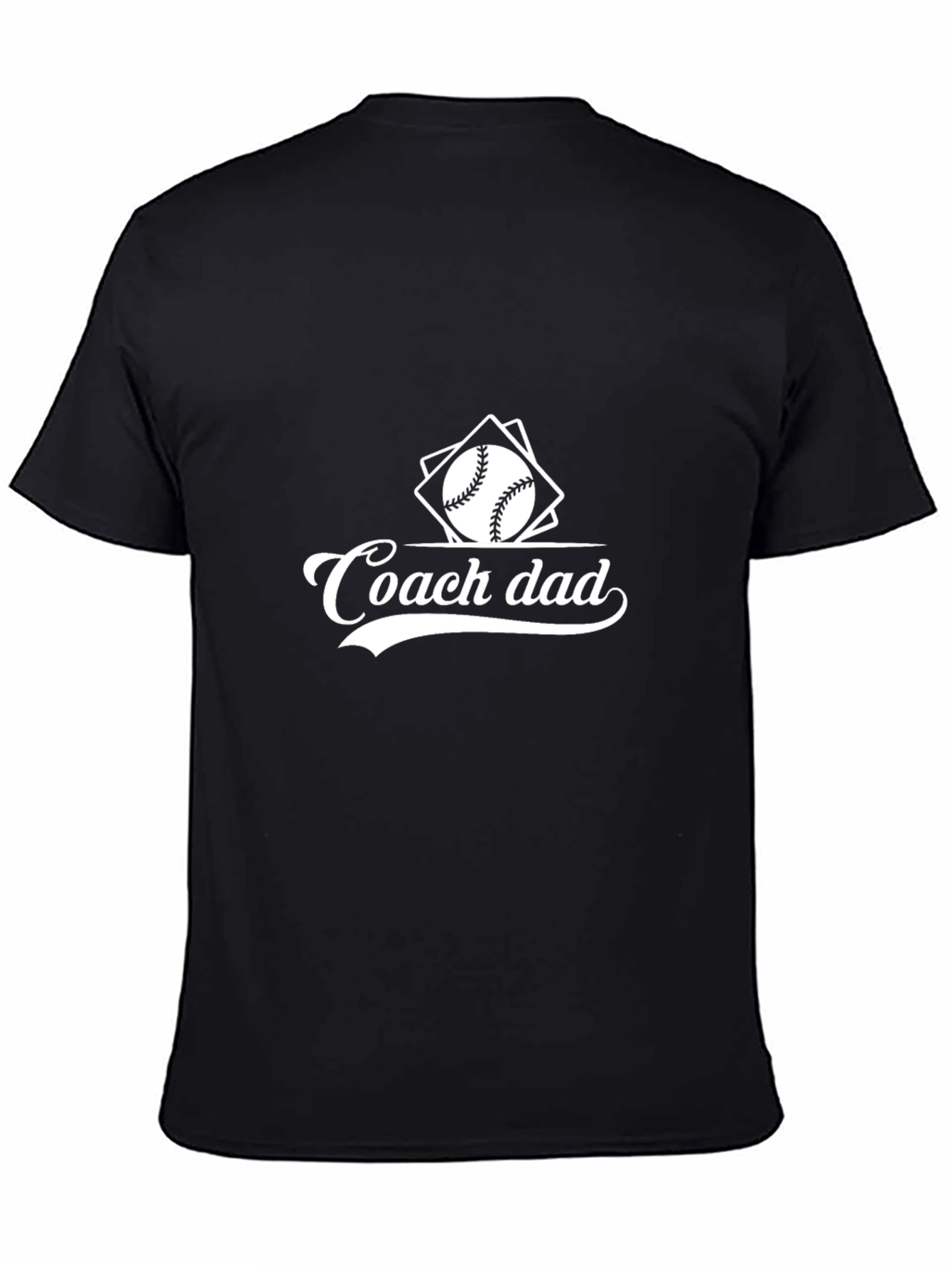 Coach Dad Baseball Graphic T-Shirt